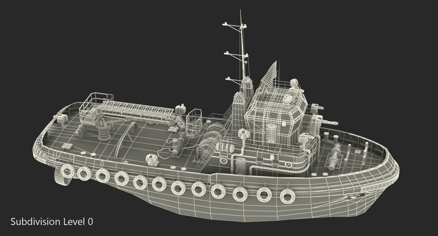 3D Fire Boat LA Fire Department model