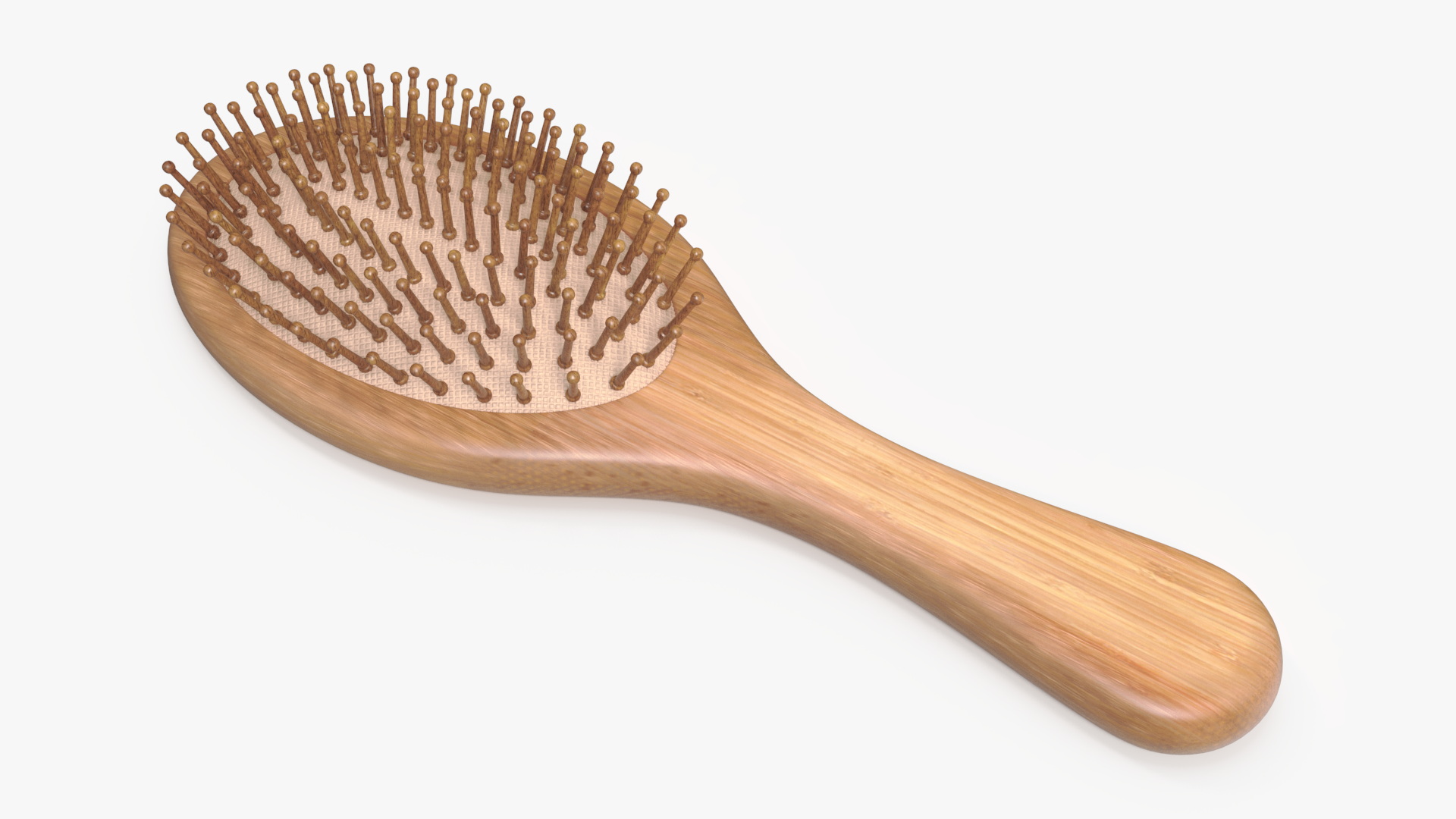 Bamboo Hairbrush for 3D Print 3D model