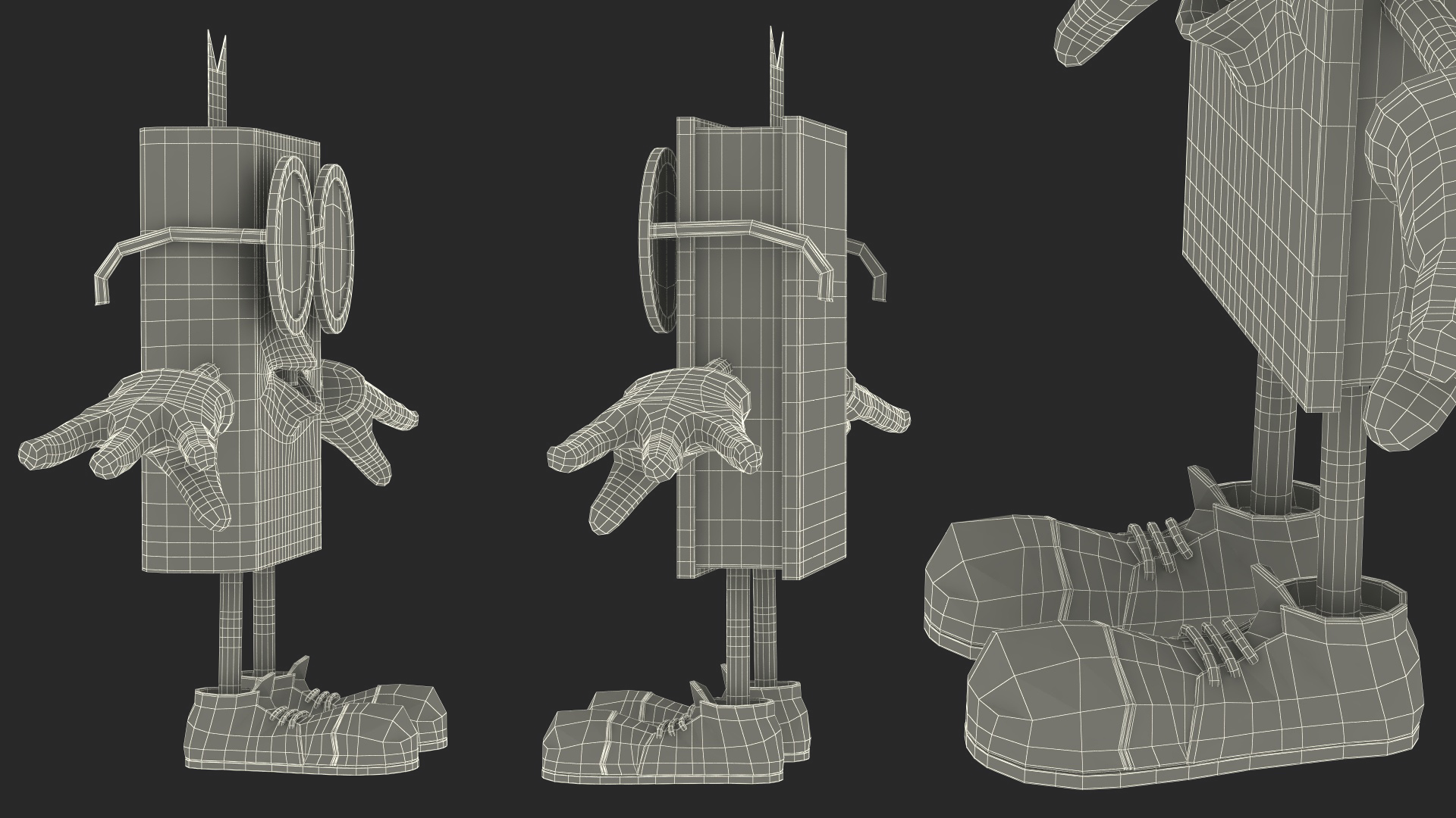 3D model Cartoon Yellow Book Rigged for Cinema 4D