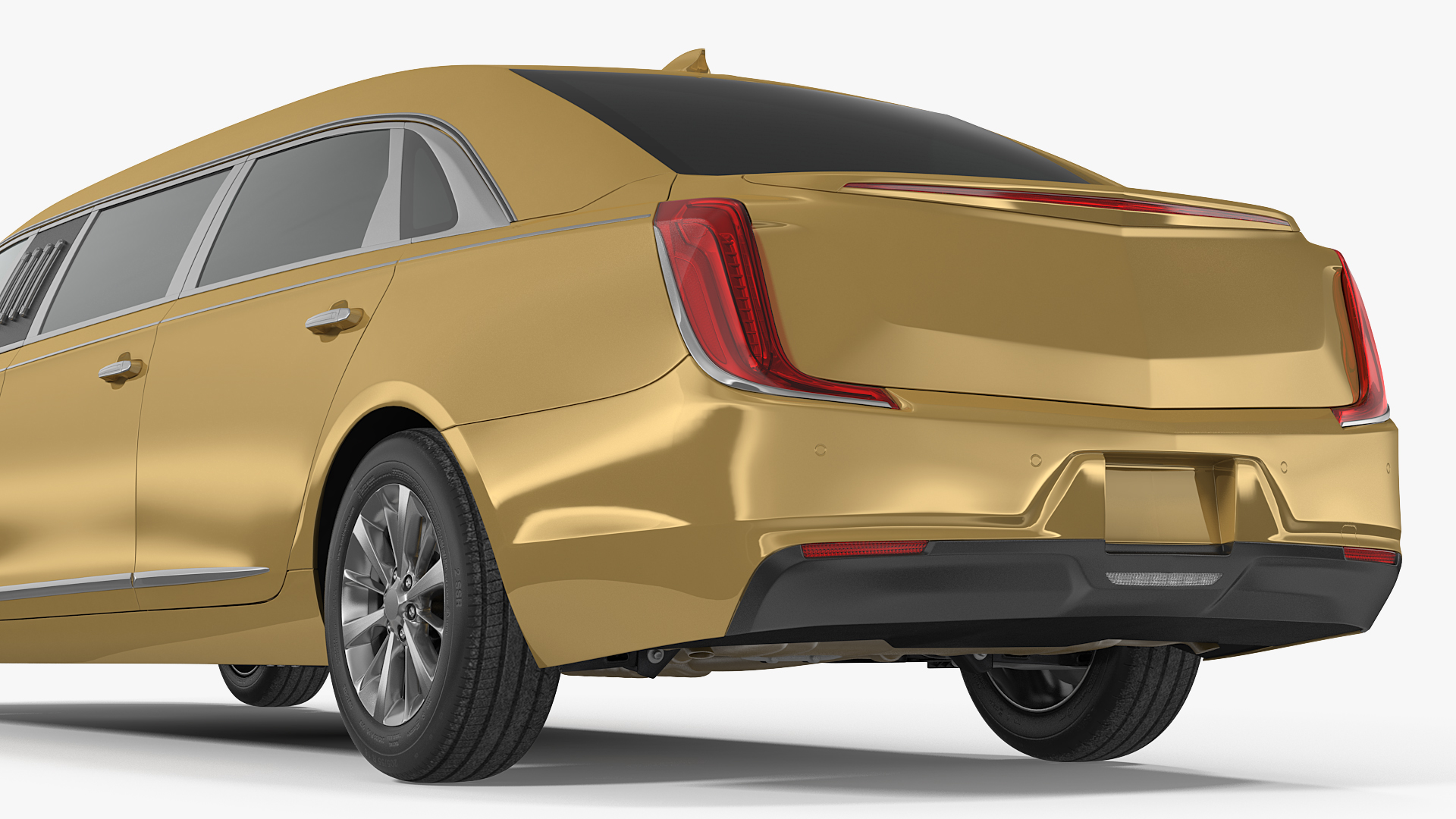 Stretch Limousine Generic Rigged 3D