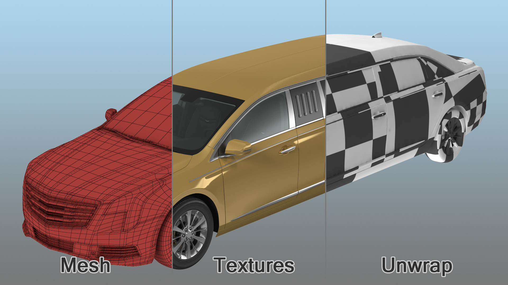 Stretch Limousine Generic Rigged 3D