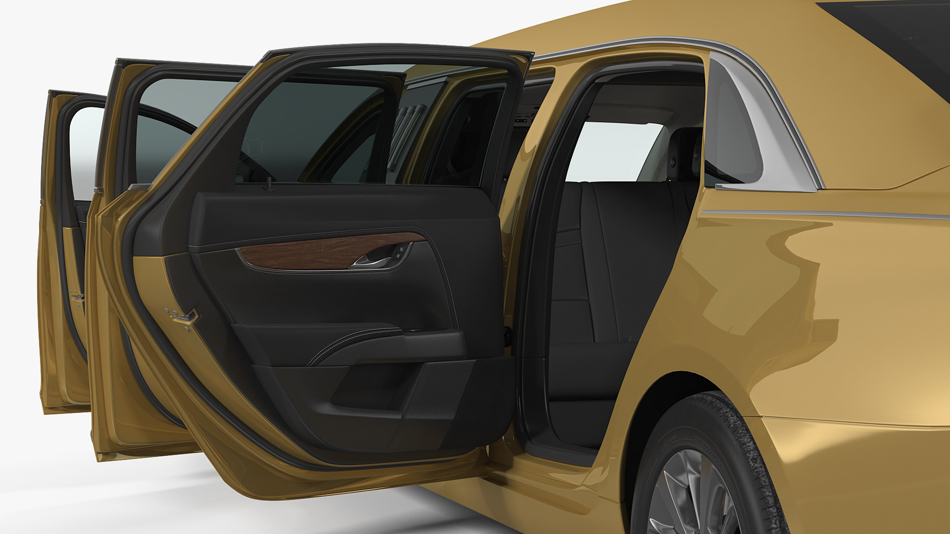 Stretch Limousine Generic Rigged 3D
