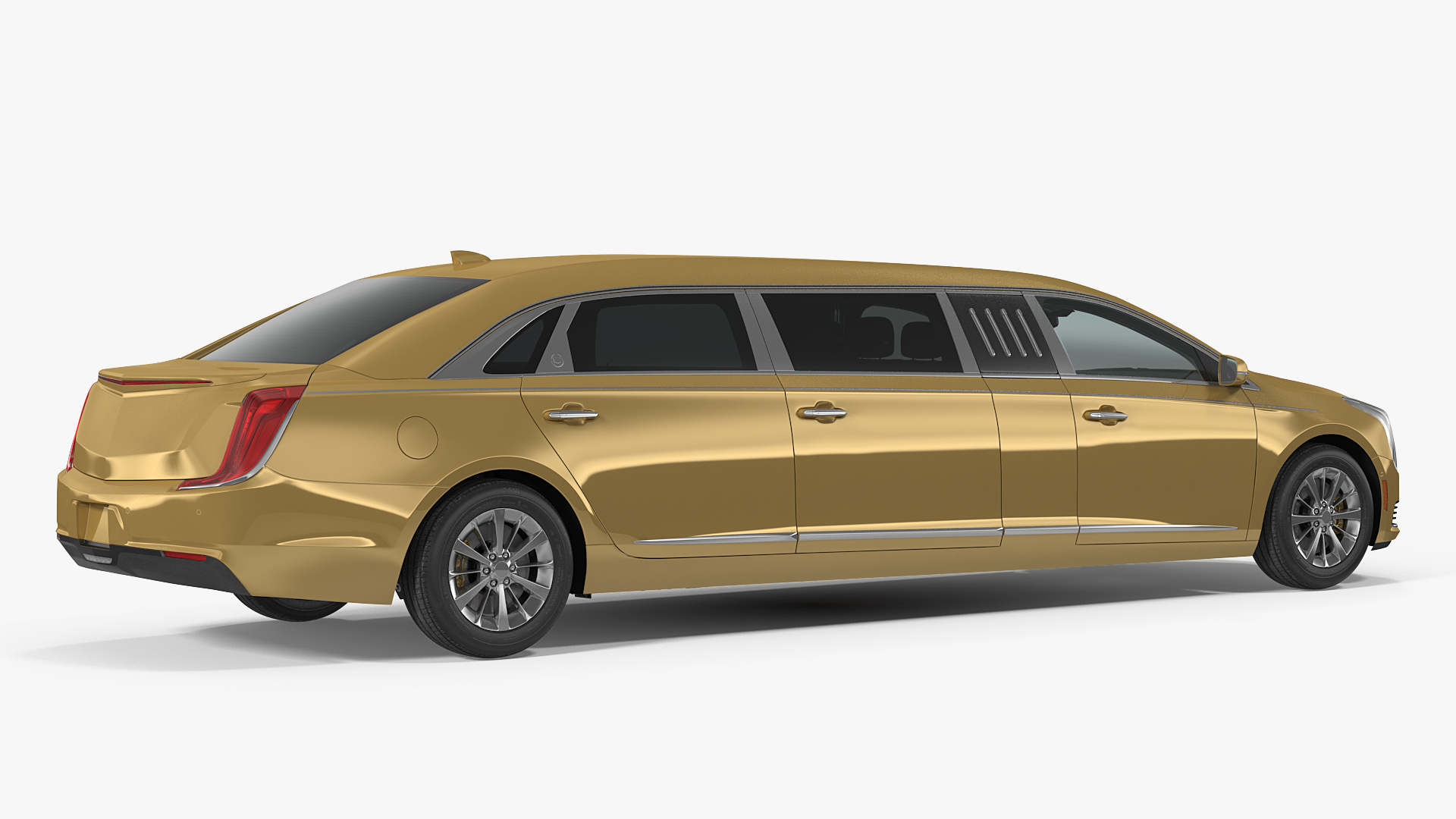 Stretch Limousine Generic Rigged 3D
