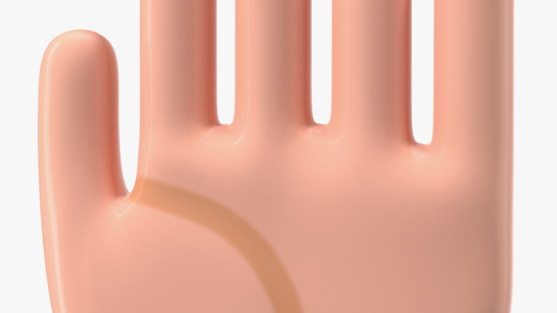 Raised Hand Emoji 3D
