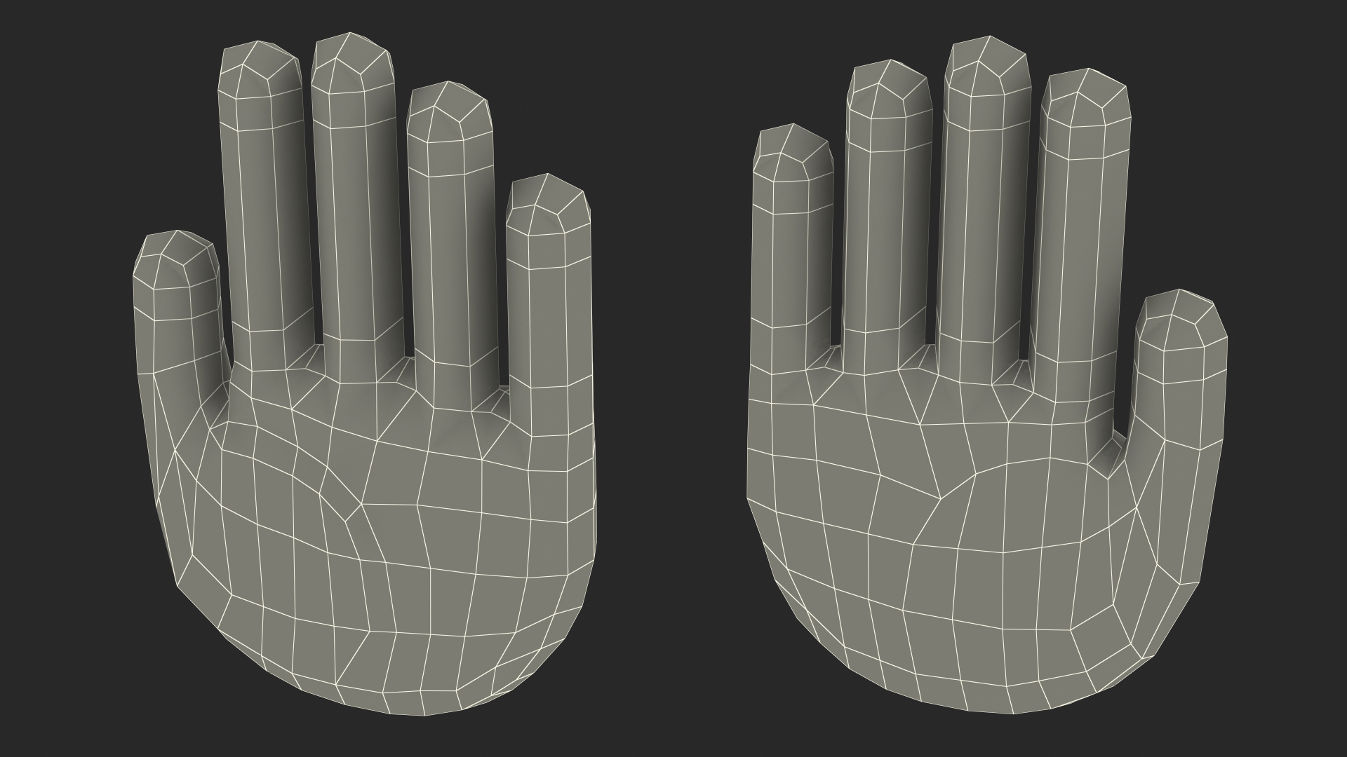 Raised Hand Emoji 3D