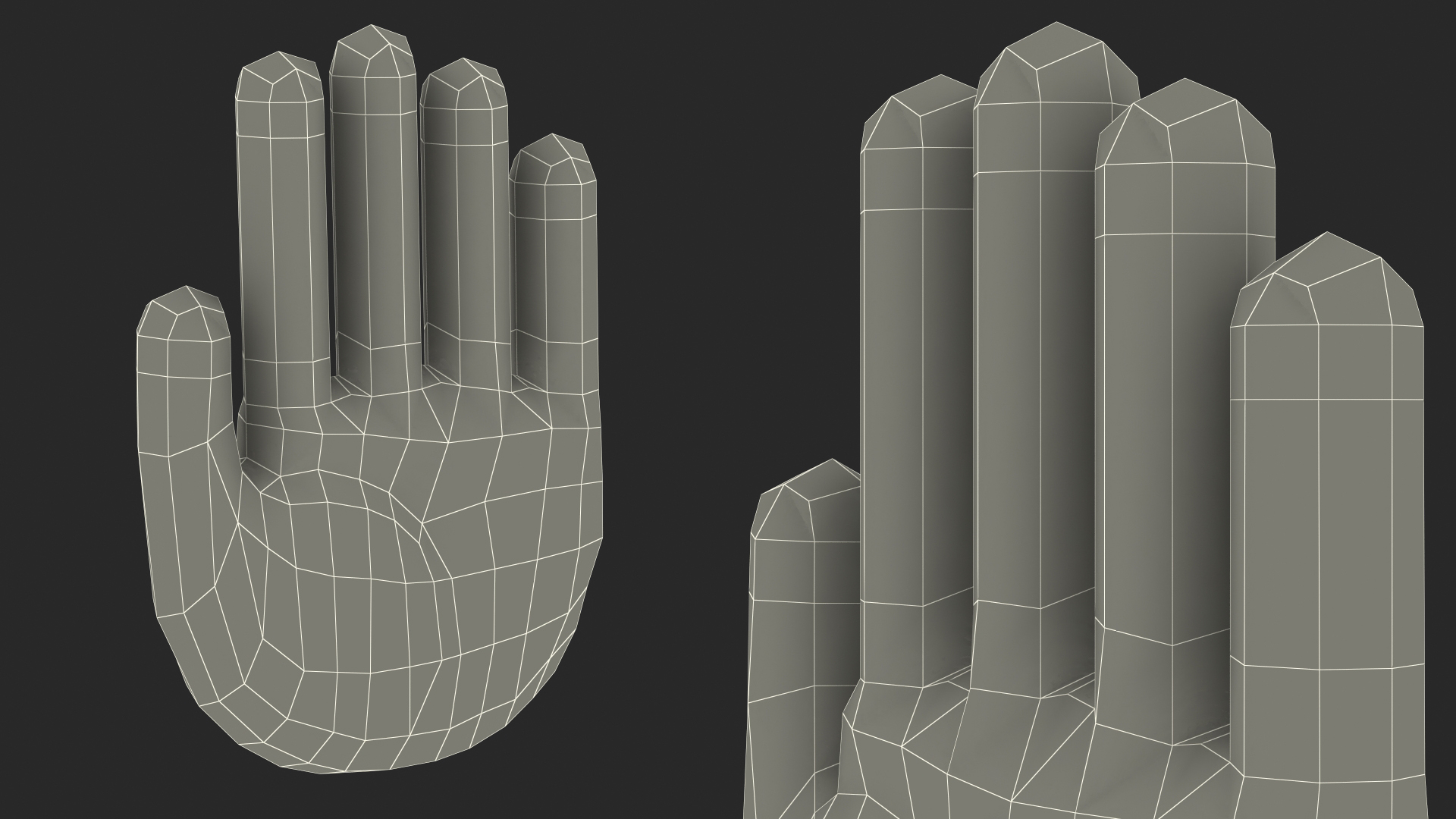 Raised Hand Emoji 3D