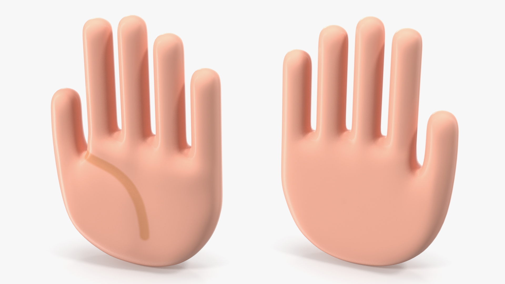 Raised Hand Emoji 3D