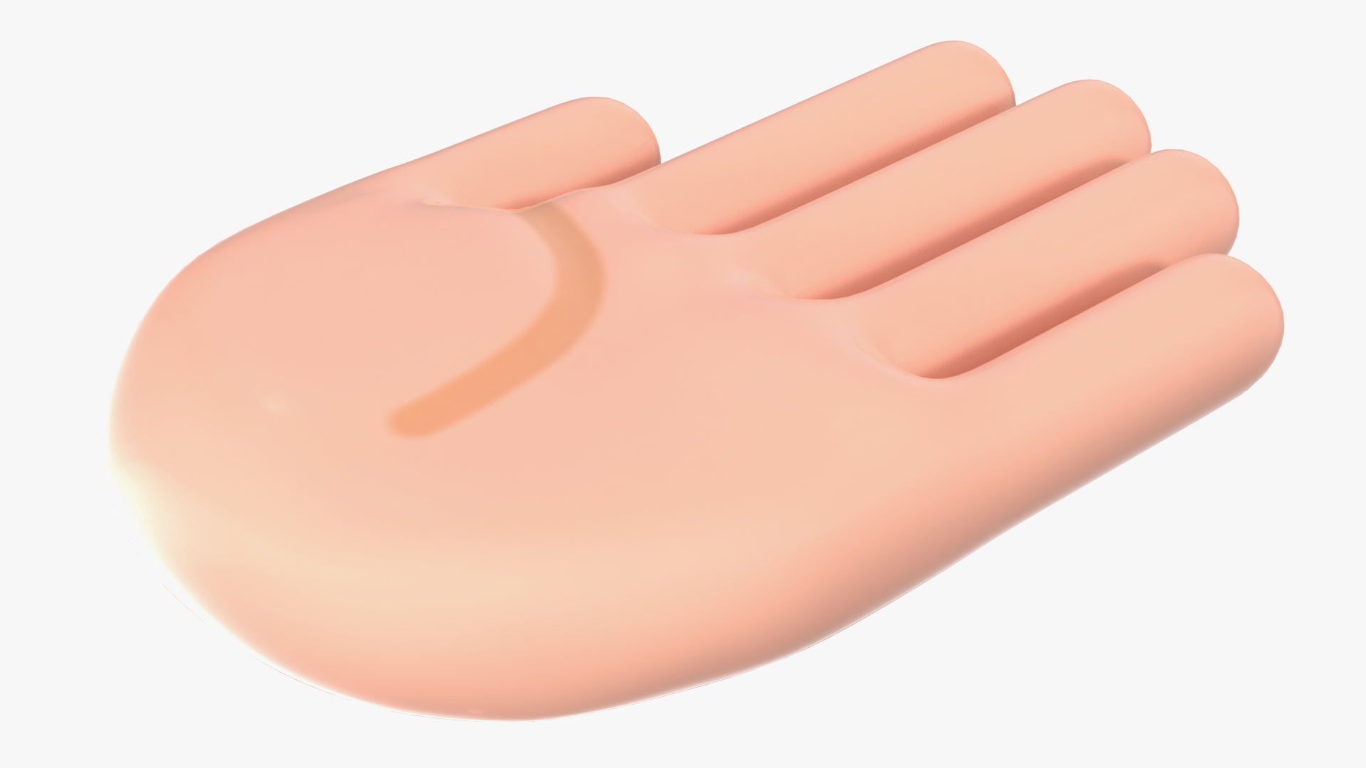 Raised Hand Emoji 3D