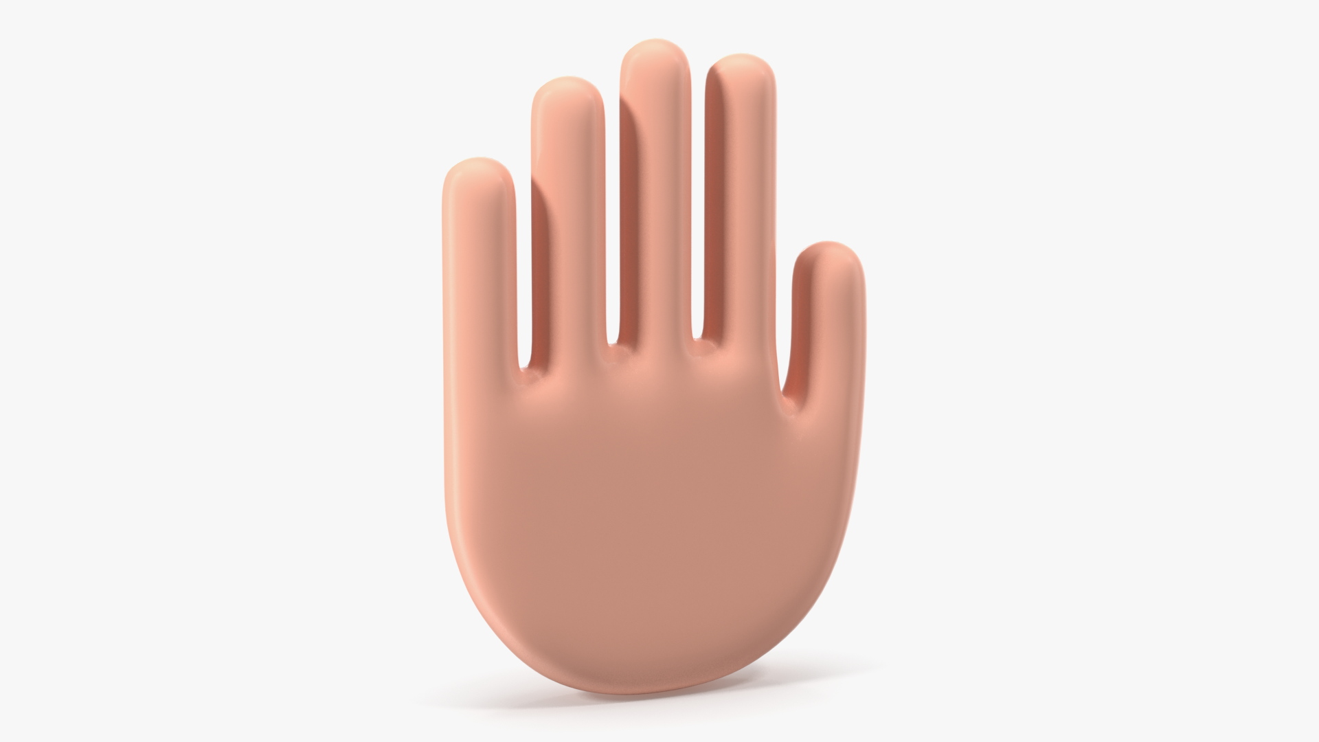 Raised Hand Emoji 3D