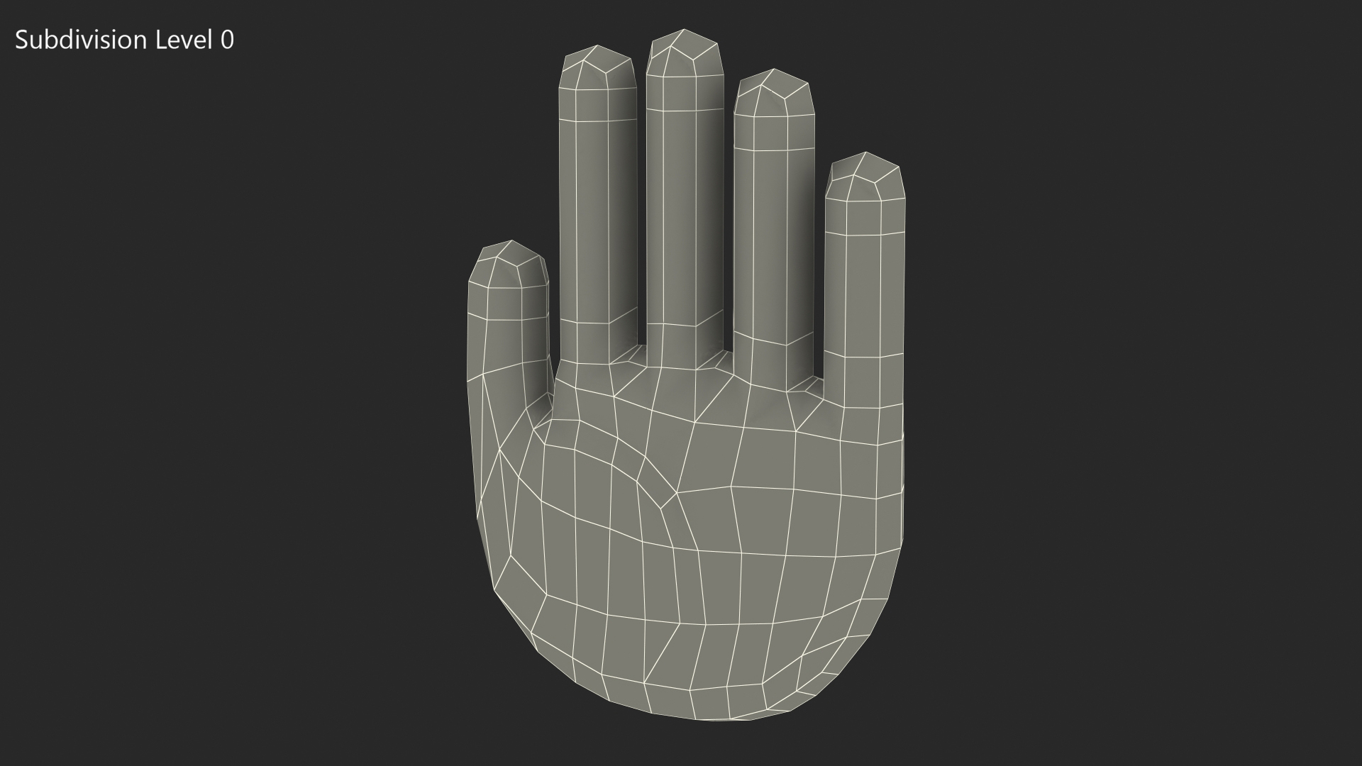 Raised Hand Emoji 3D