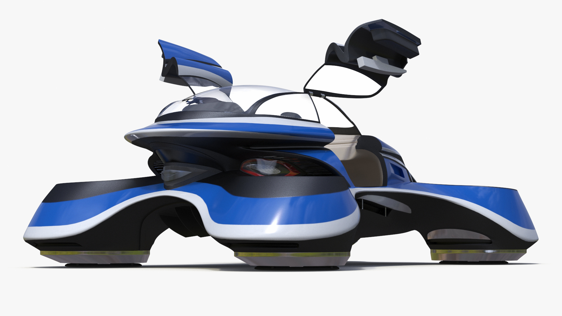 3D model Hover Car Concept by Lazzarini Blue