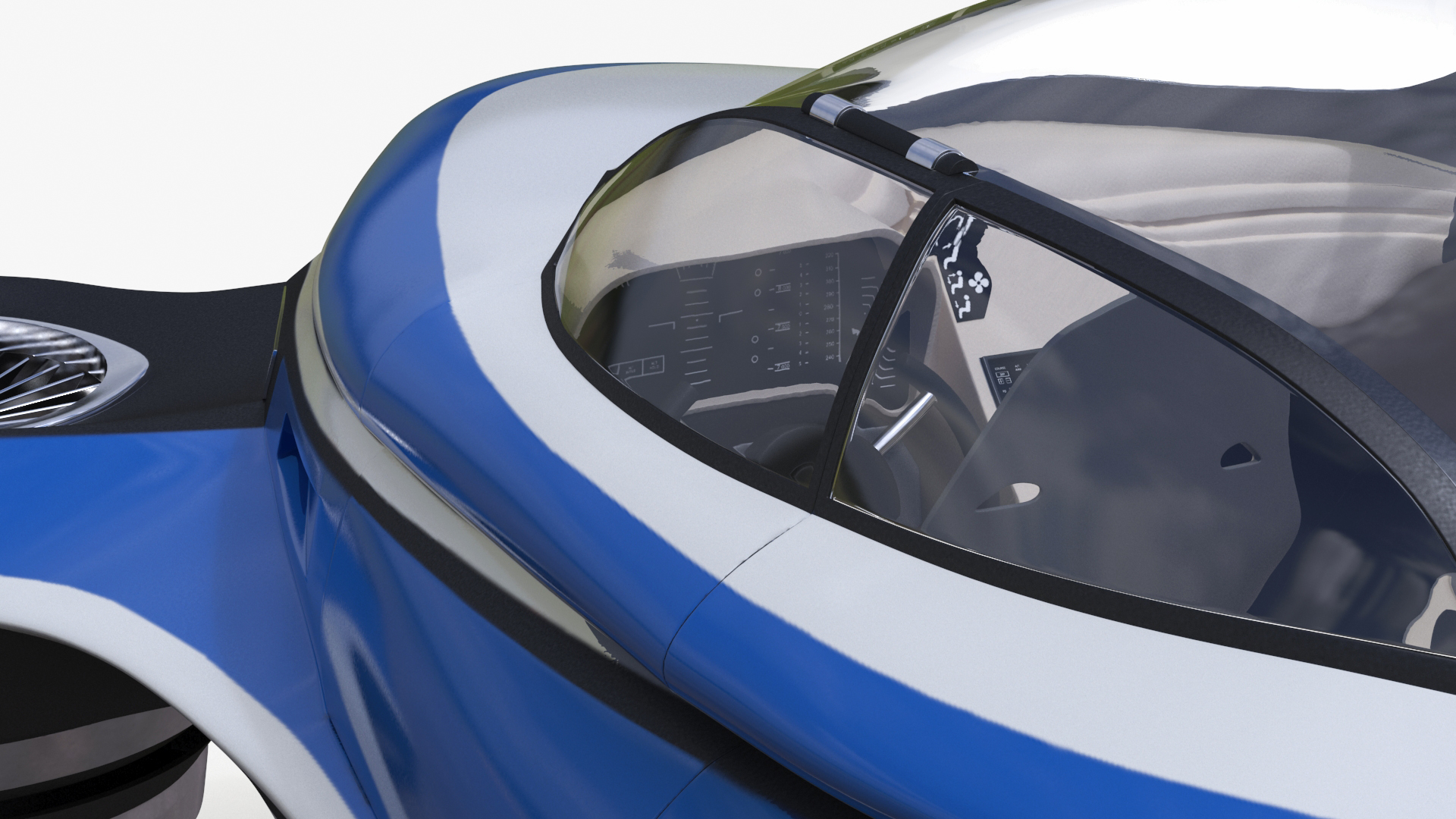 3D model Hover Car Concept by Lazzarini Blue