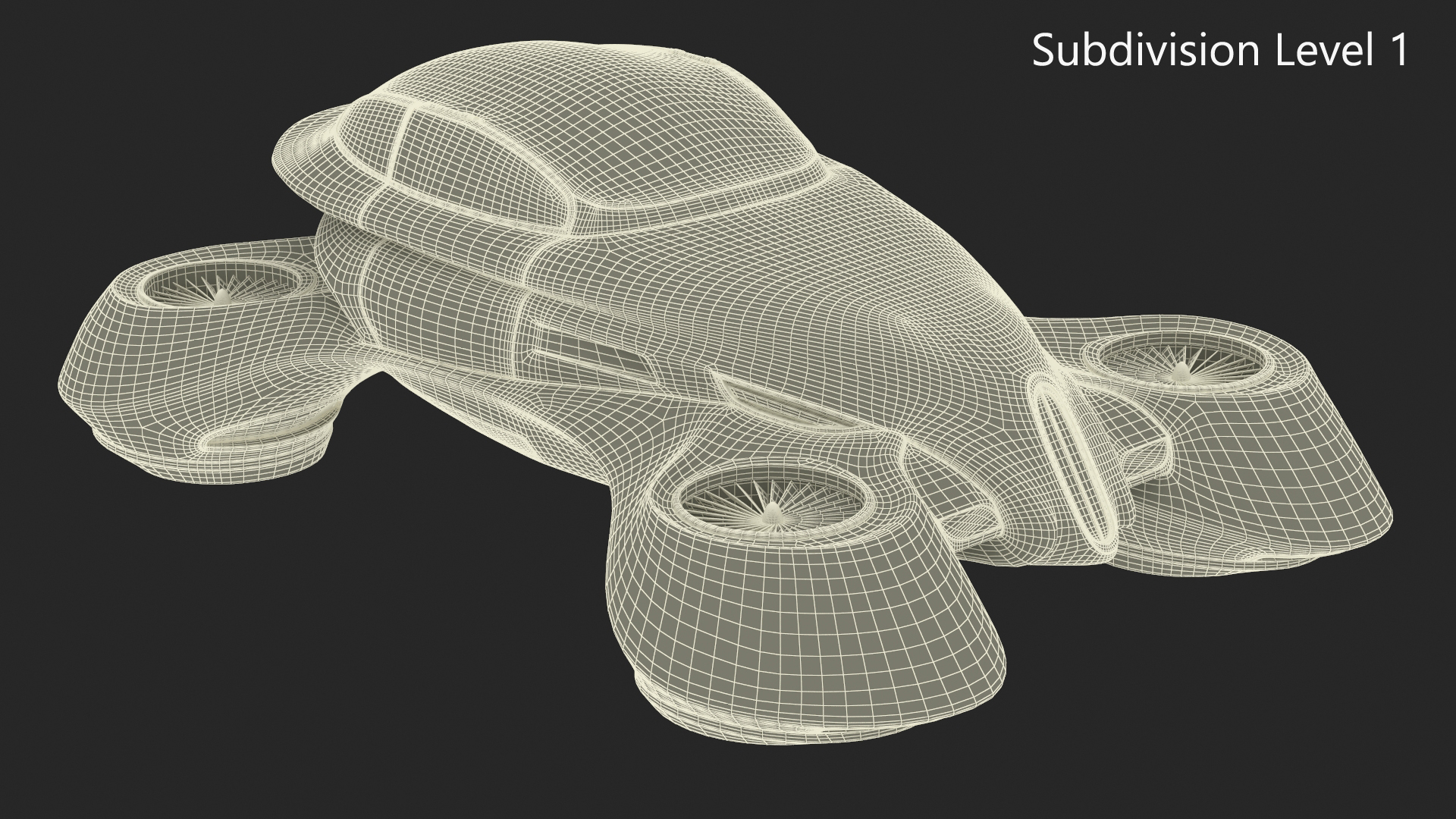 3D model Hover Car Concept by Lazzarini Blue