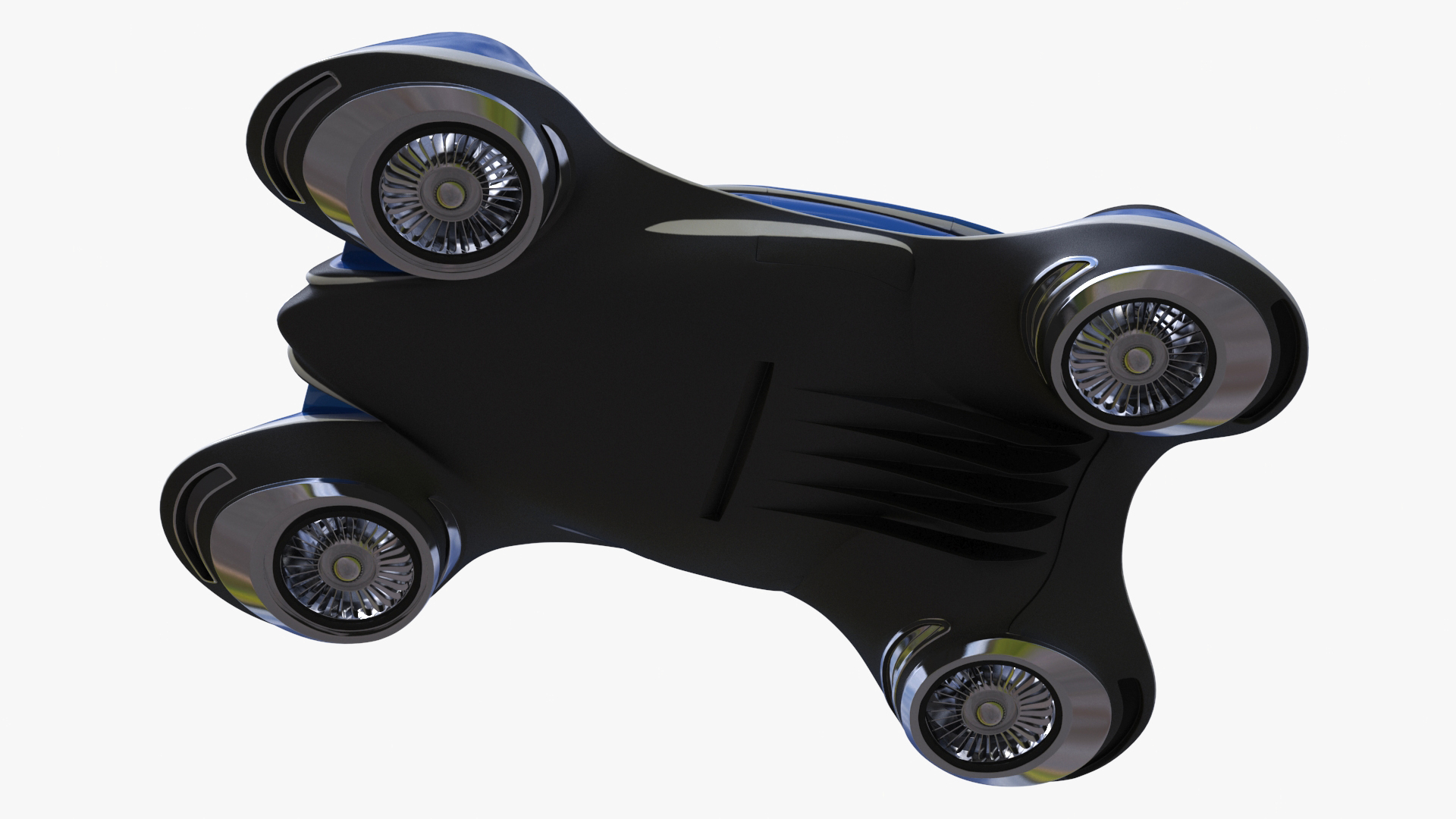 3D model Hover Car Concept by Lazzarini Blue