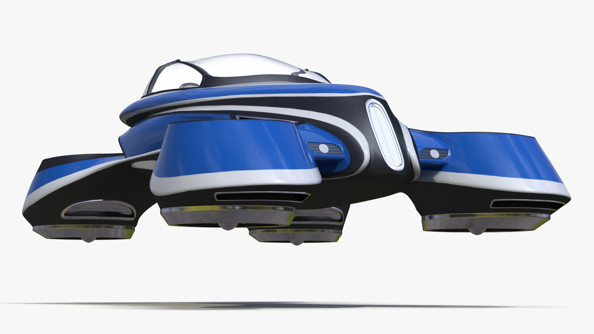 3D model Hover Car Concept by Lazzarini Blue