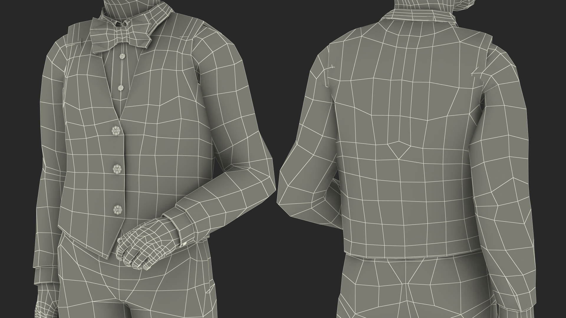 Black Child Boy Party Style Pose 3D