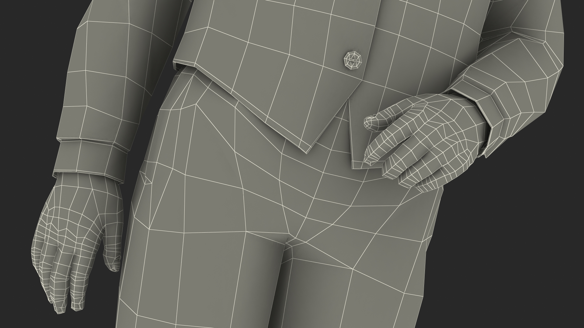 Black Child Boy Party Style Pose 3D