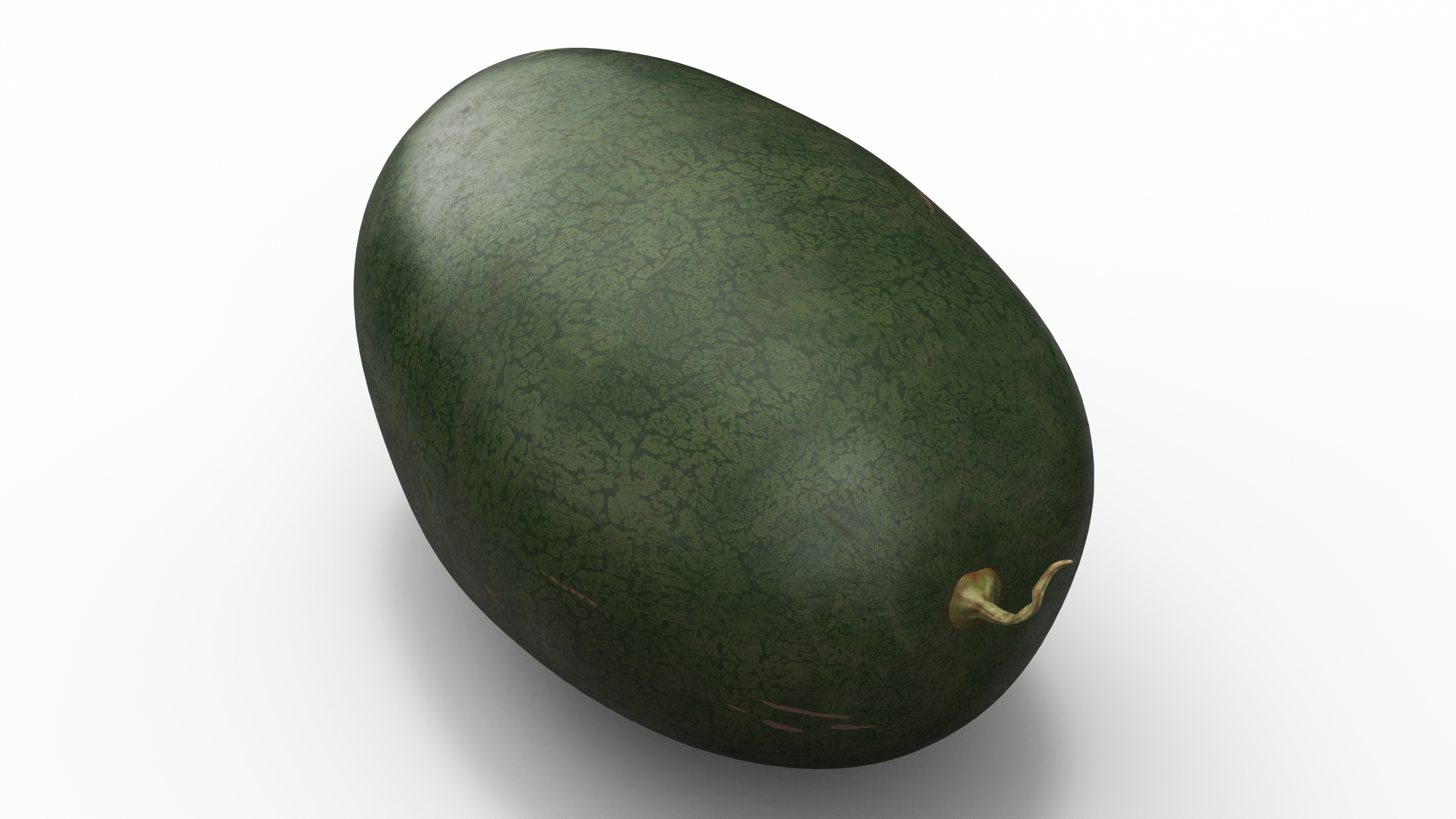 3D Watermelon Dark Green