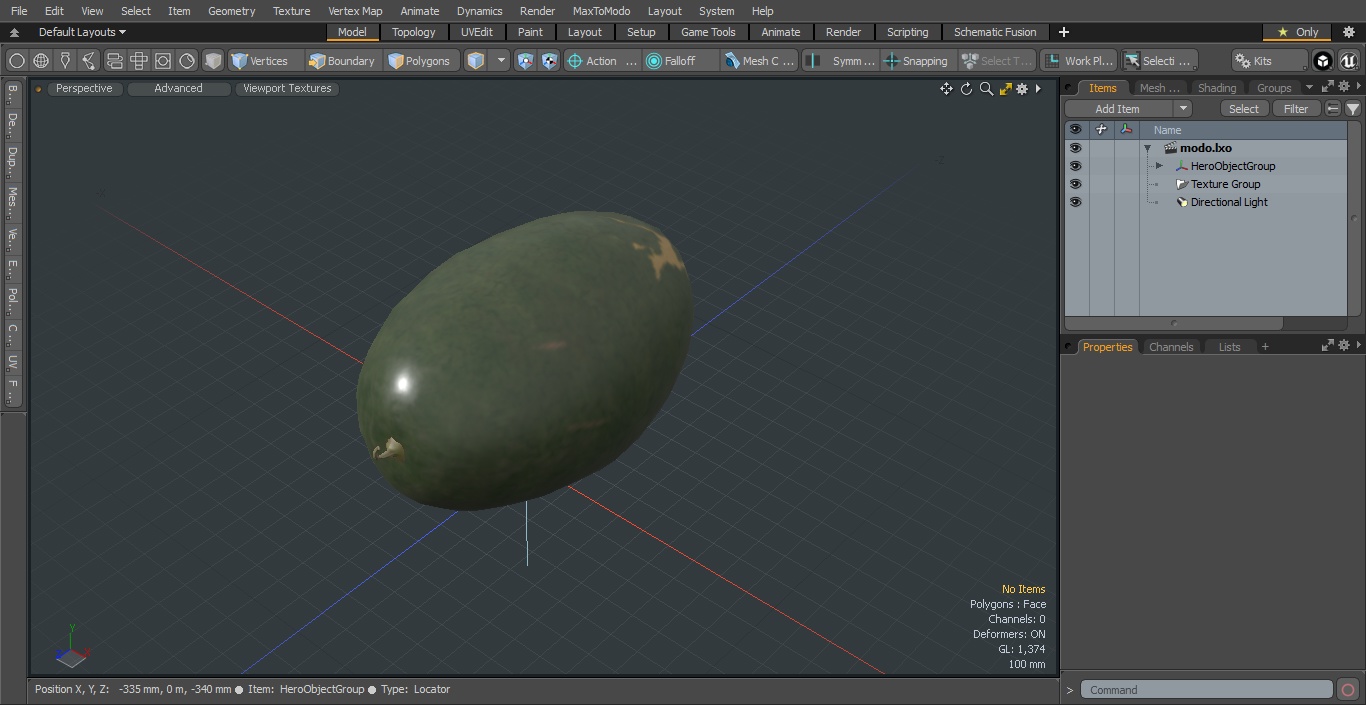 3D Watermelon Dark Green