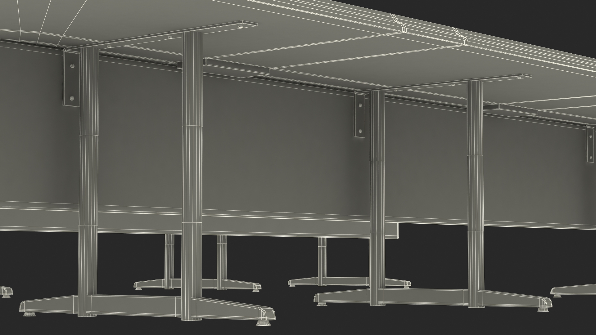 3D Modern U Shape Conference Table