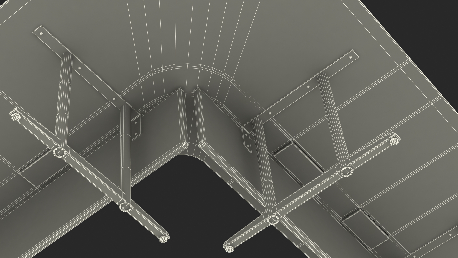 3D Modern U Shape Conference Table