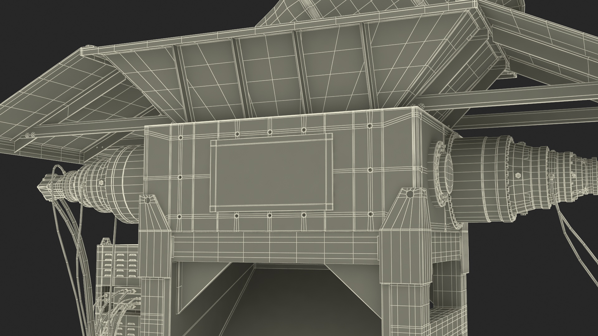 3D Working Industrial Metal Shredder model
