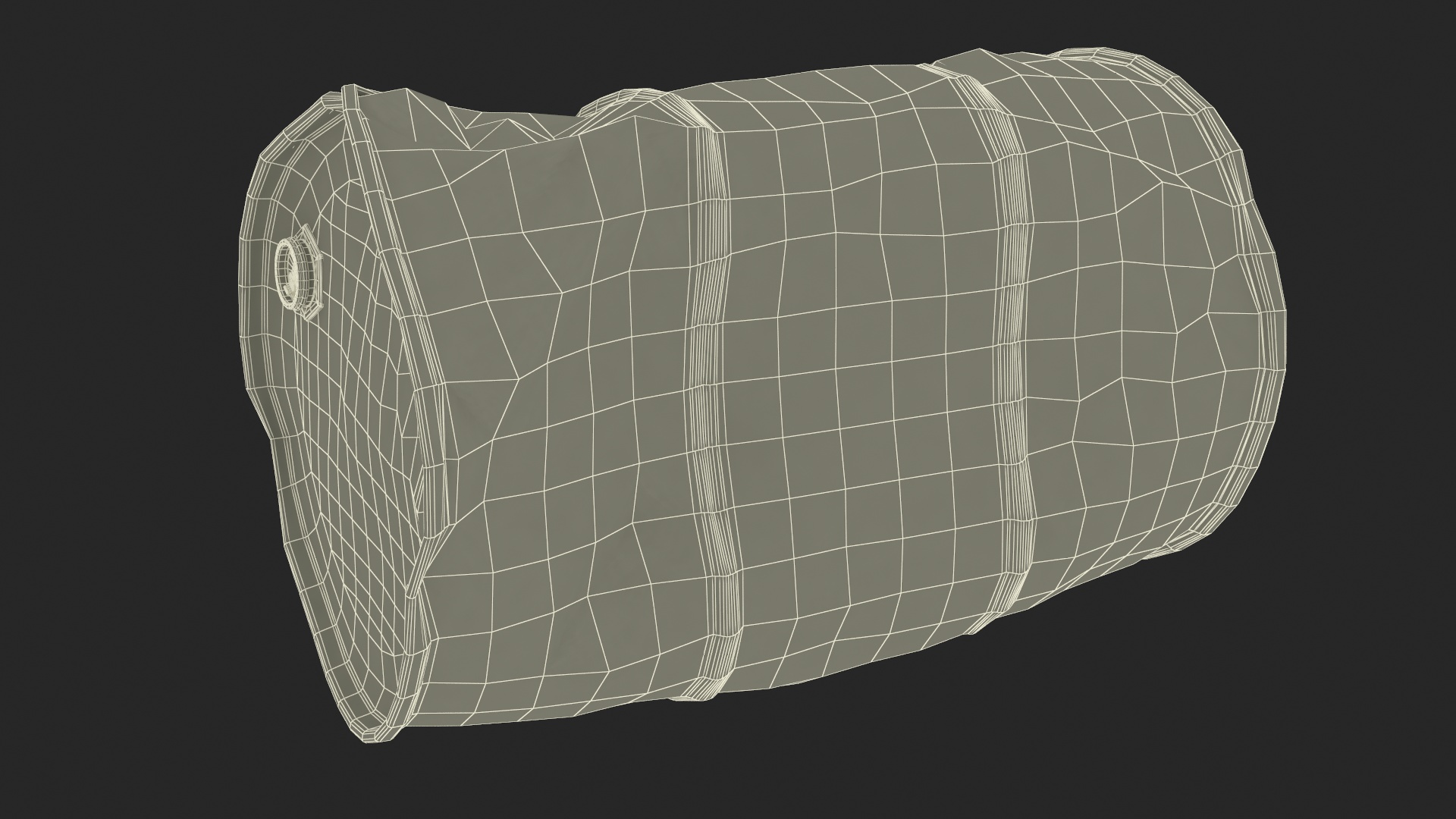 3D Working Industrial Metal Shredder model