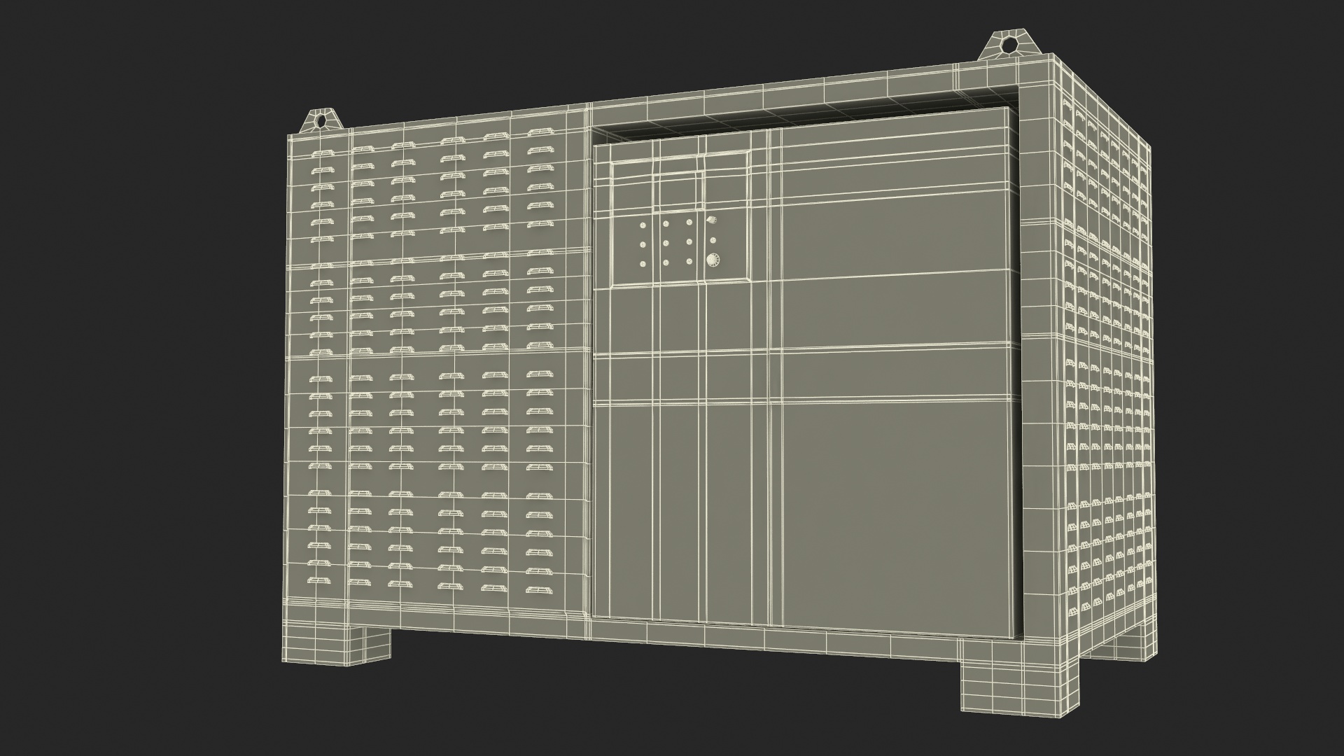 3D Working Industrial Metal Shredder model