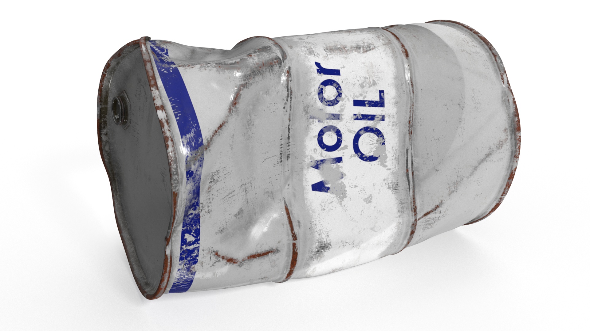 3D Working Industrial Metal Shredder model