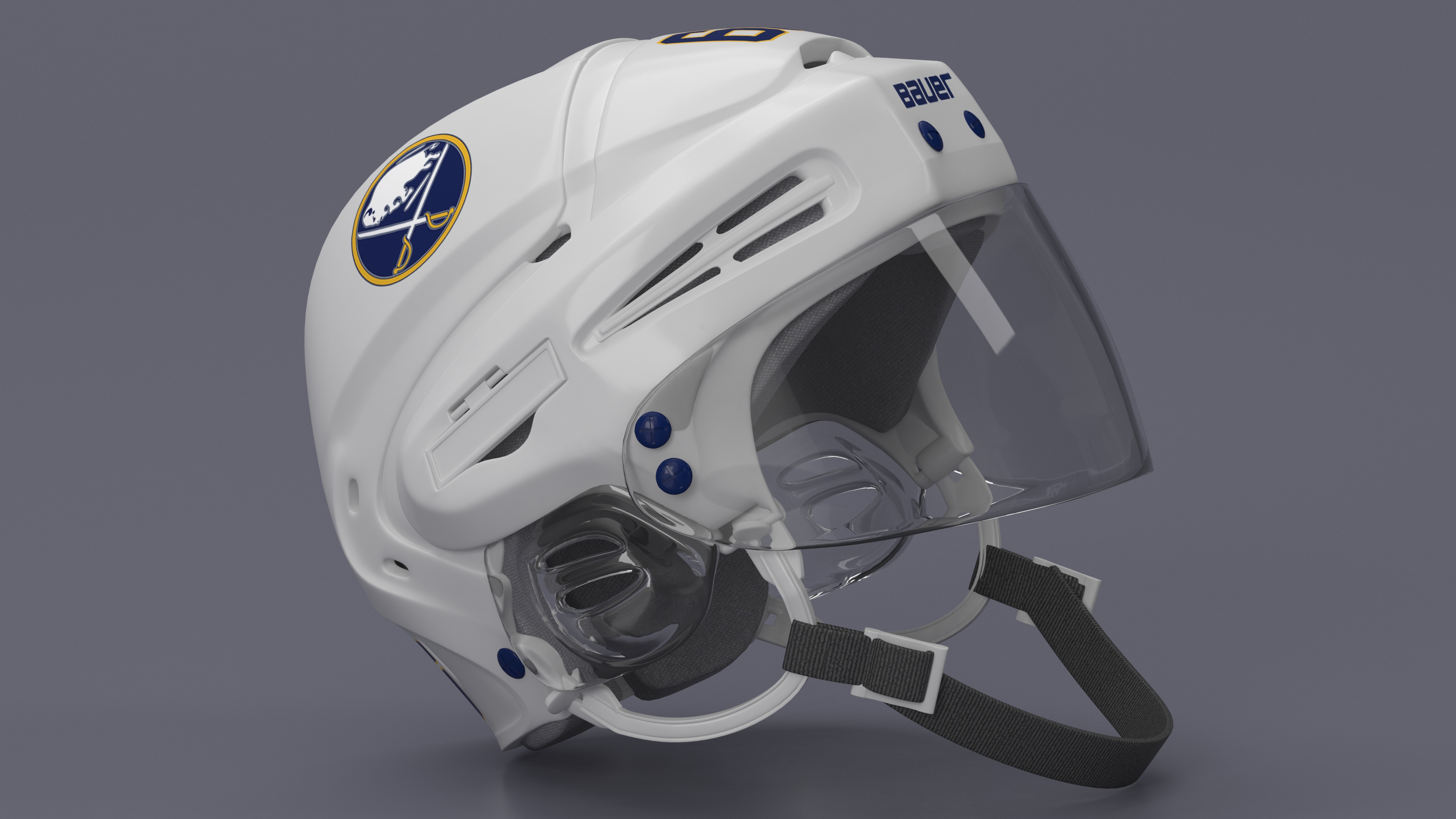 3D Hockey Helmet Buffalo Sabres model