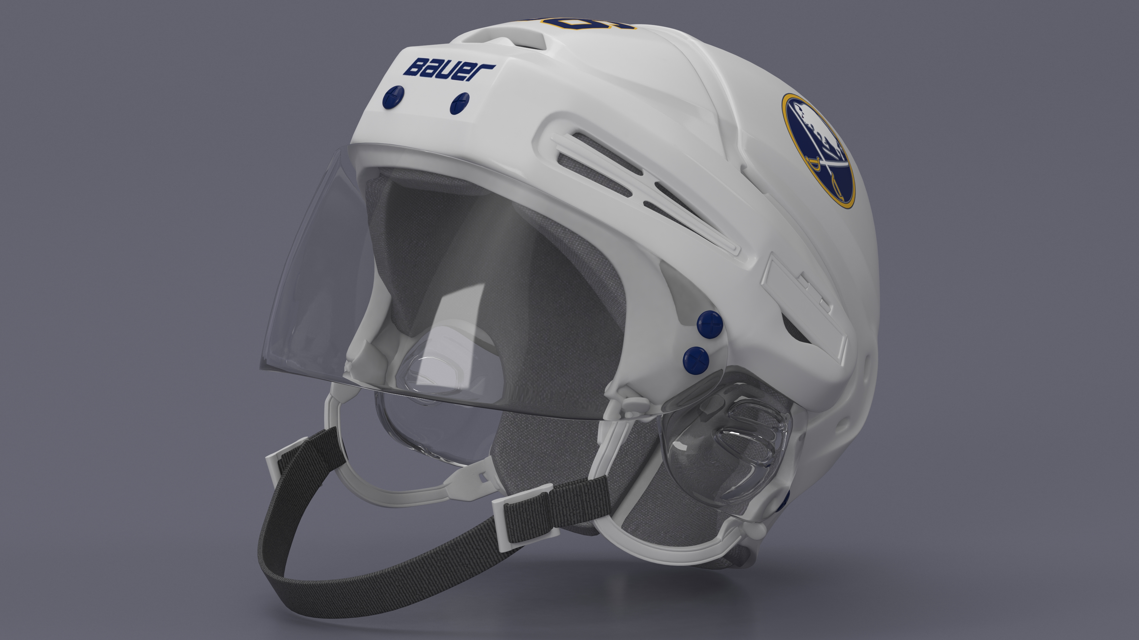 3D Hockey Helmet Buffalo Sabres model
