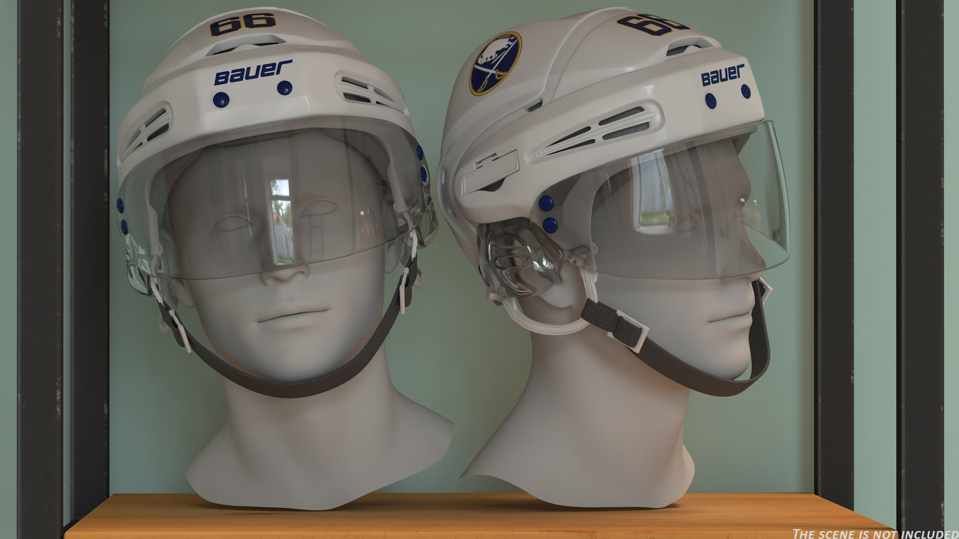 3D Hockey Helmet Buffalo Sabres model