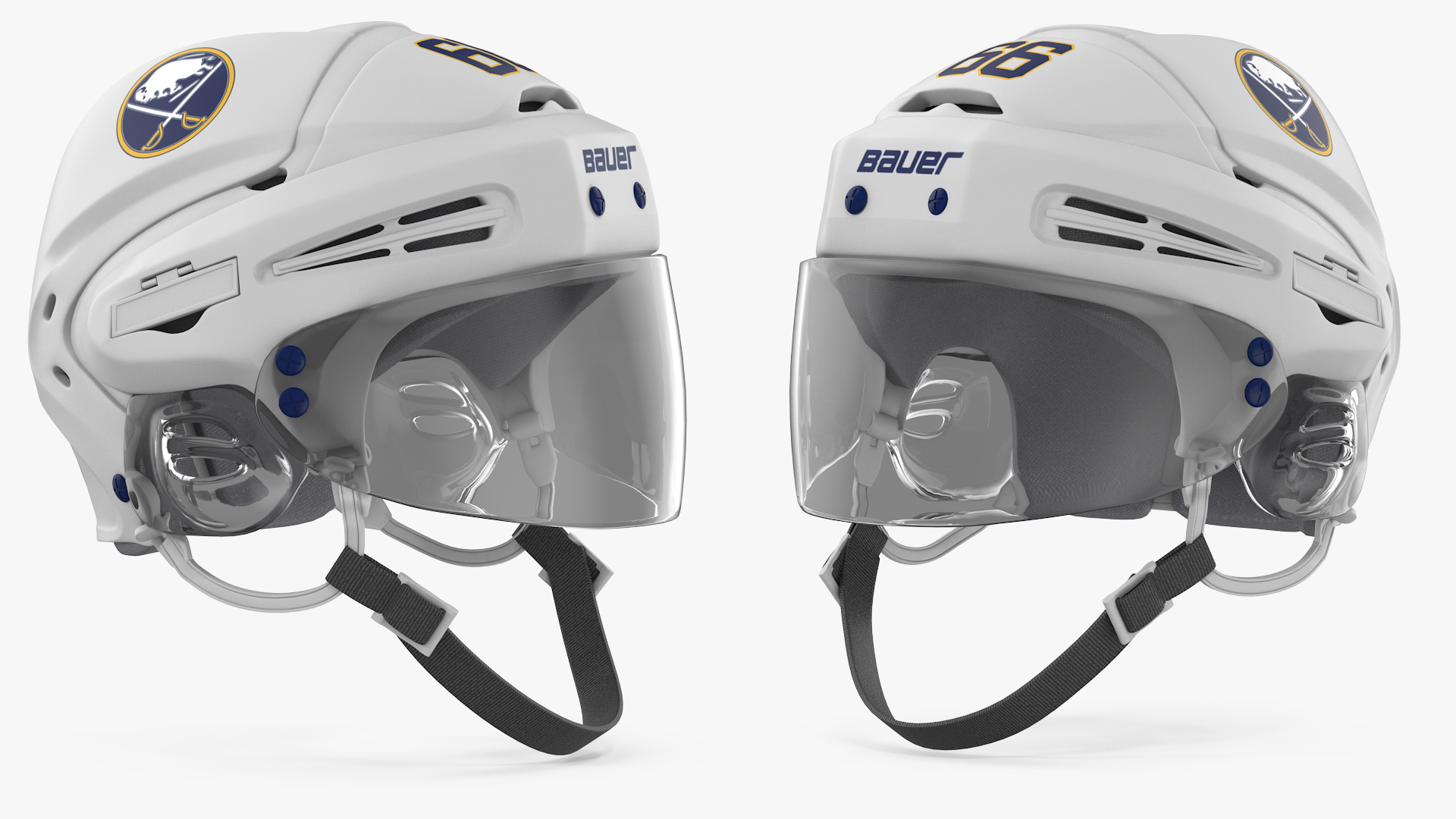 3D Hockey Helmet Buffalo Sabres model
