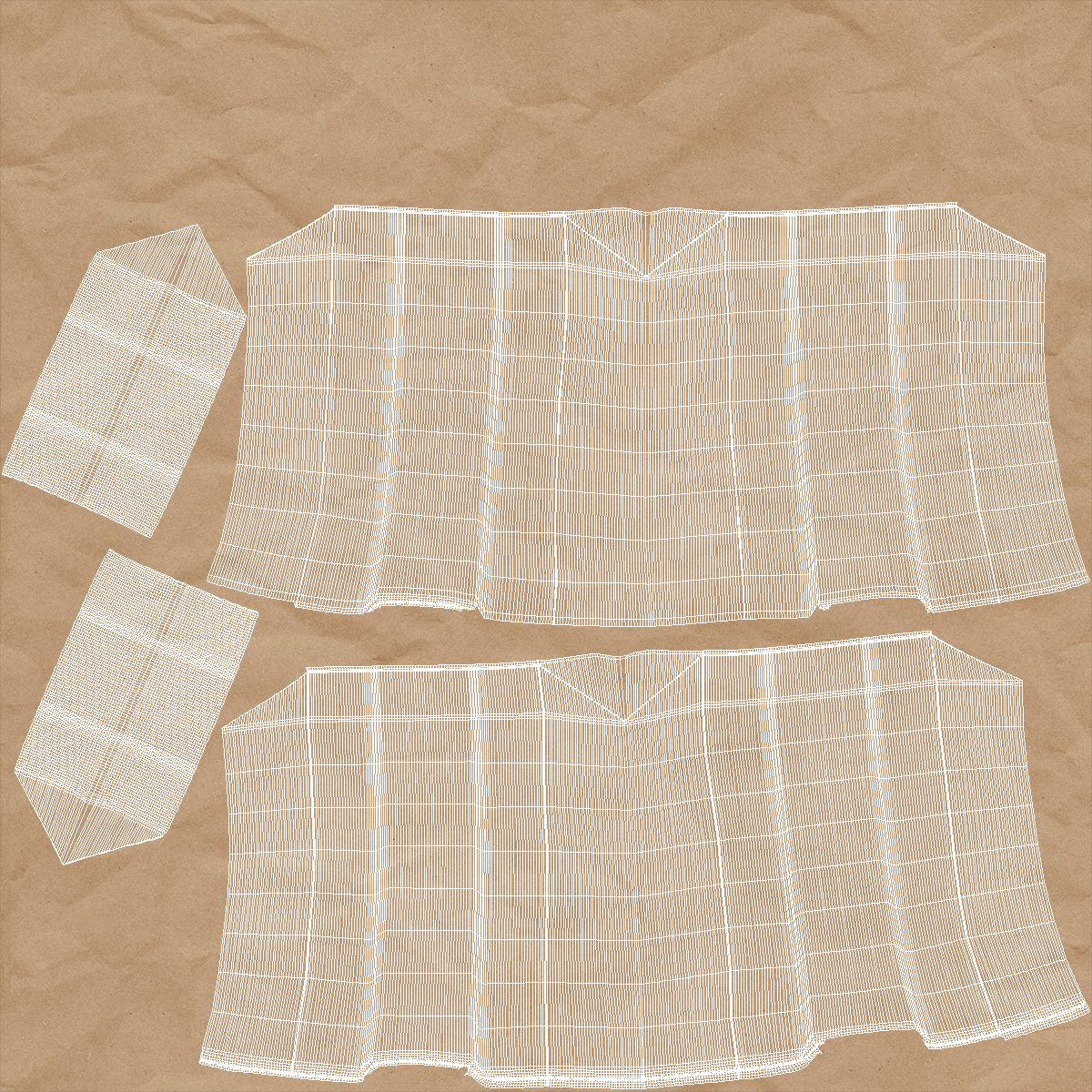 Paper Grocery Bag 3D