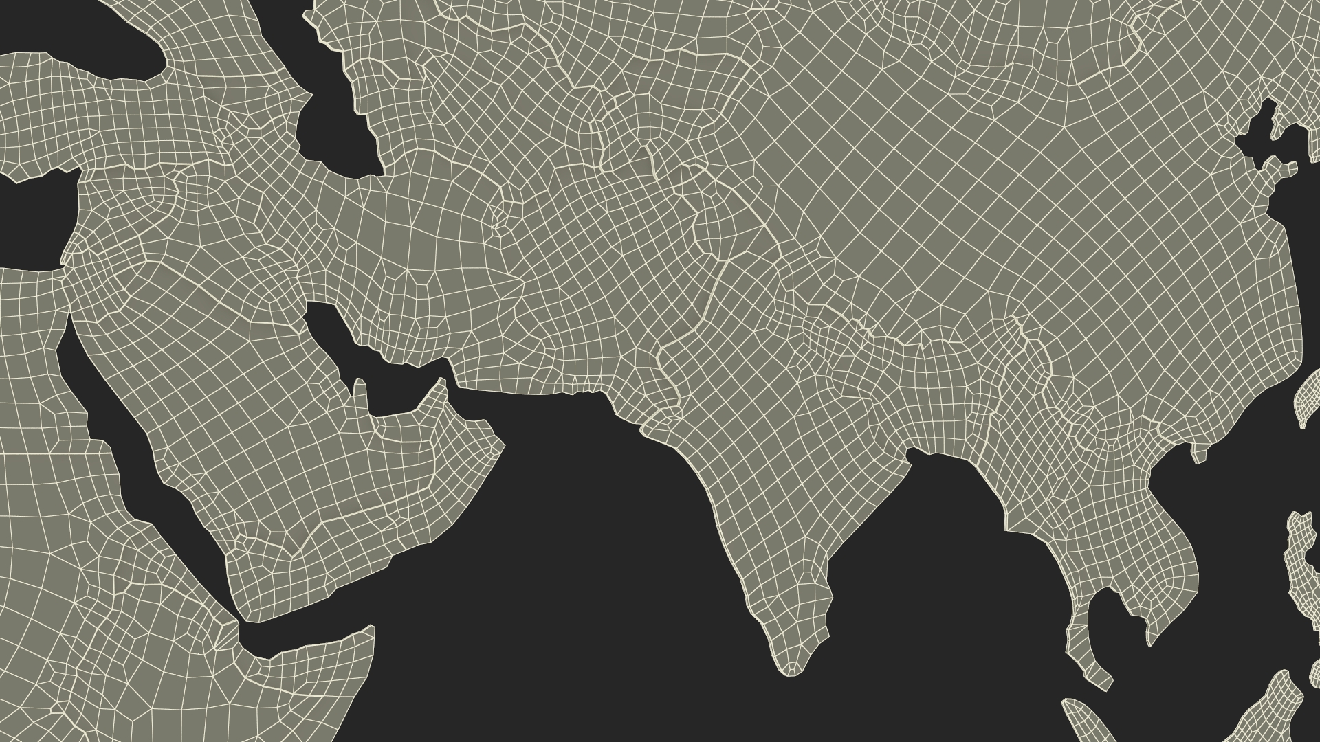 Wood Created World Map 3D
