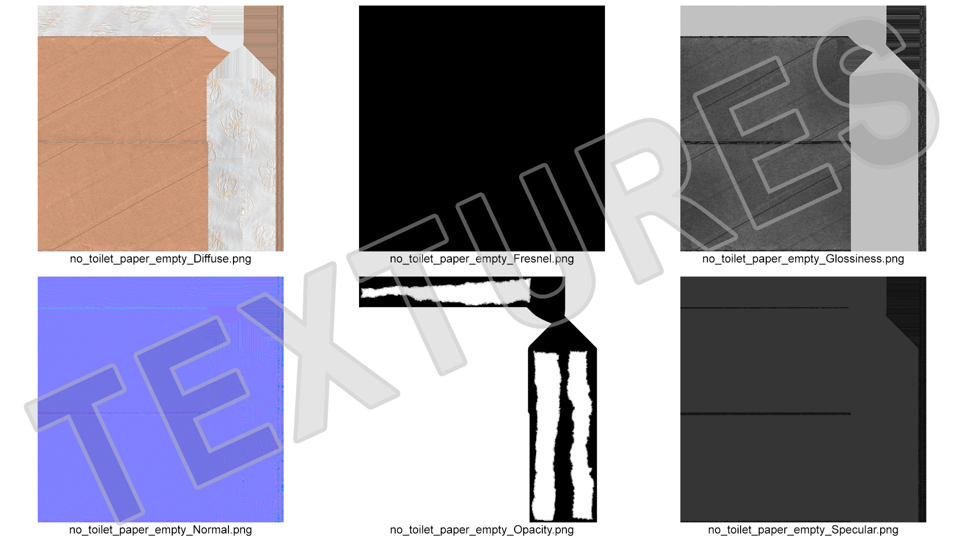 Empty Toilet Paper Tubes 3D model