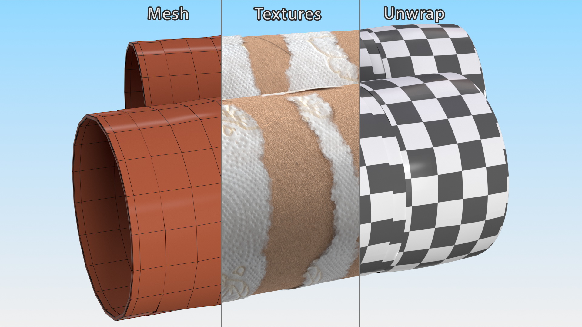 Empty Toilet Paper Tubes 3D model