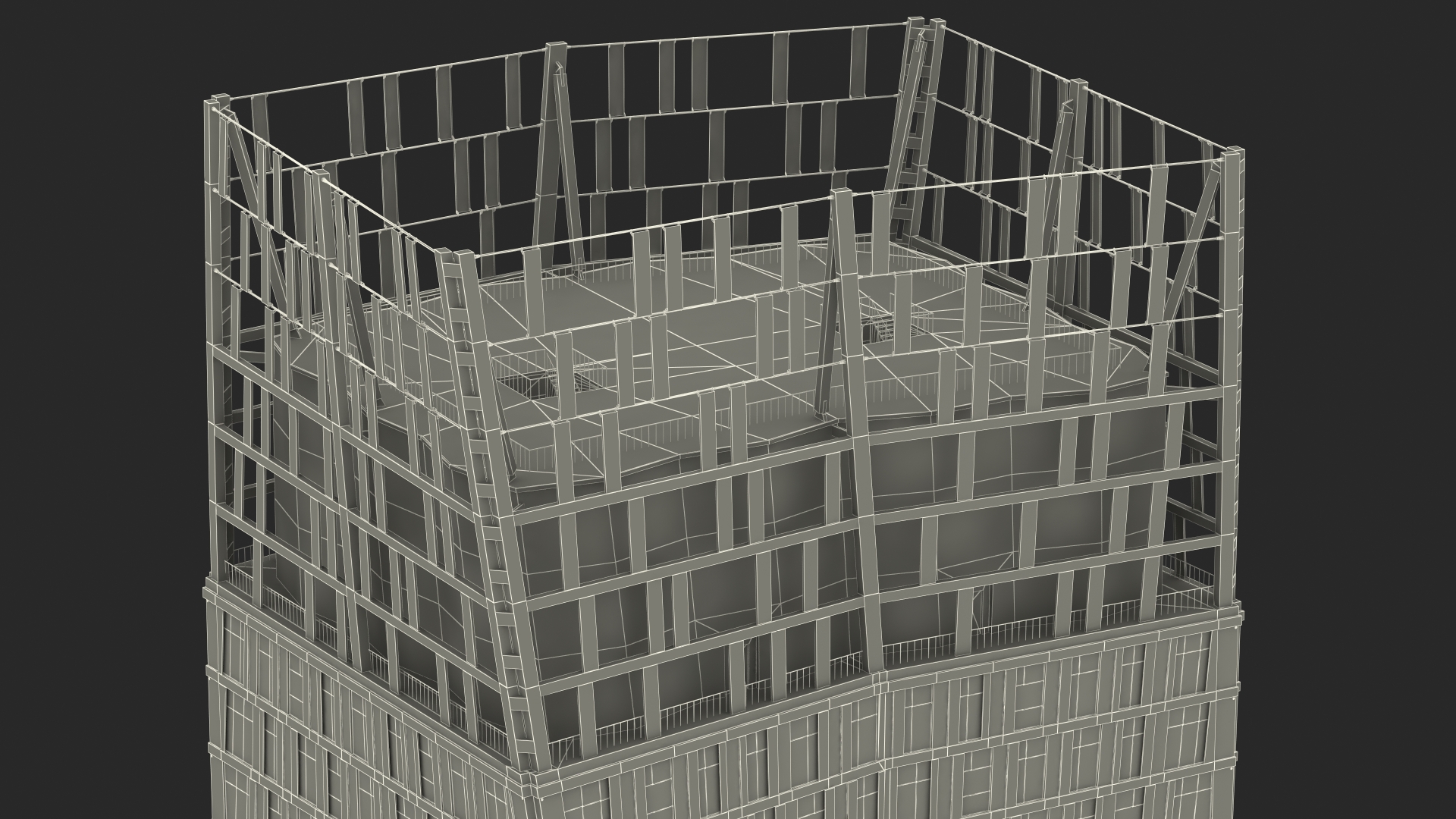 3D Twisted Skyscraper model