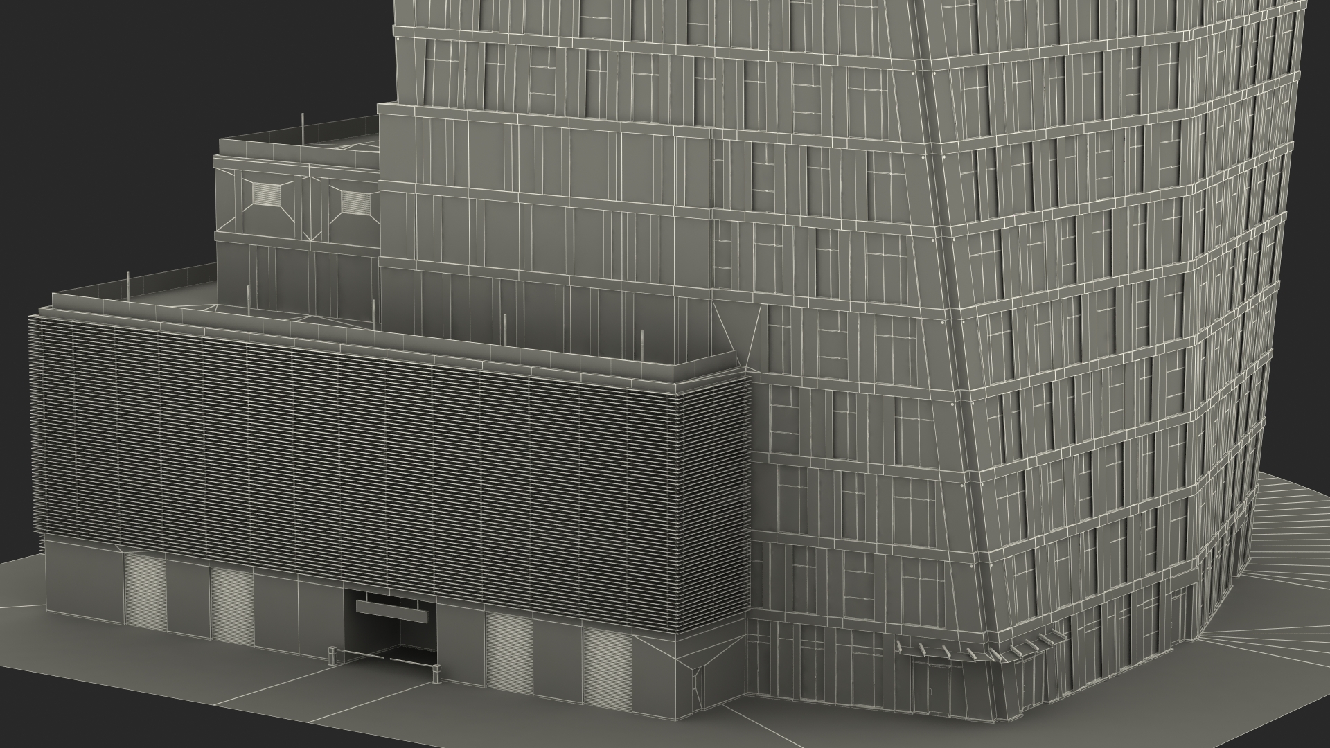 3D Twisted Skyscraper model