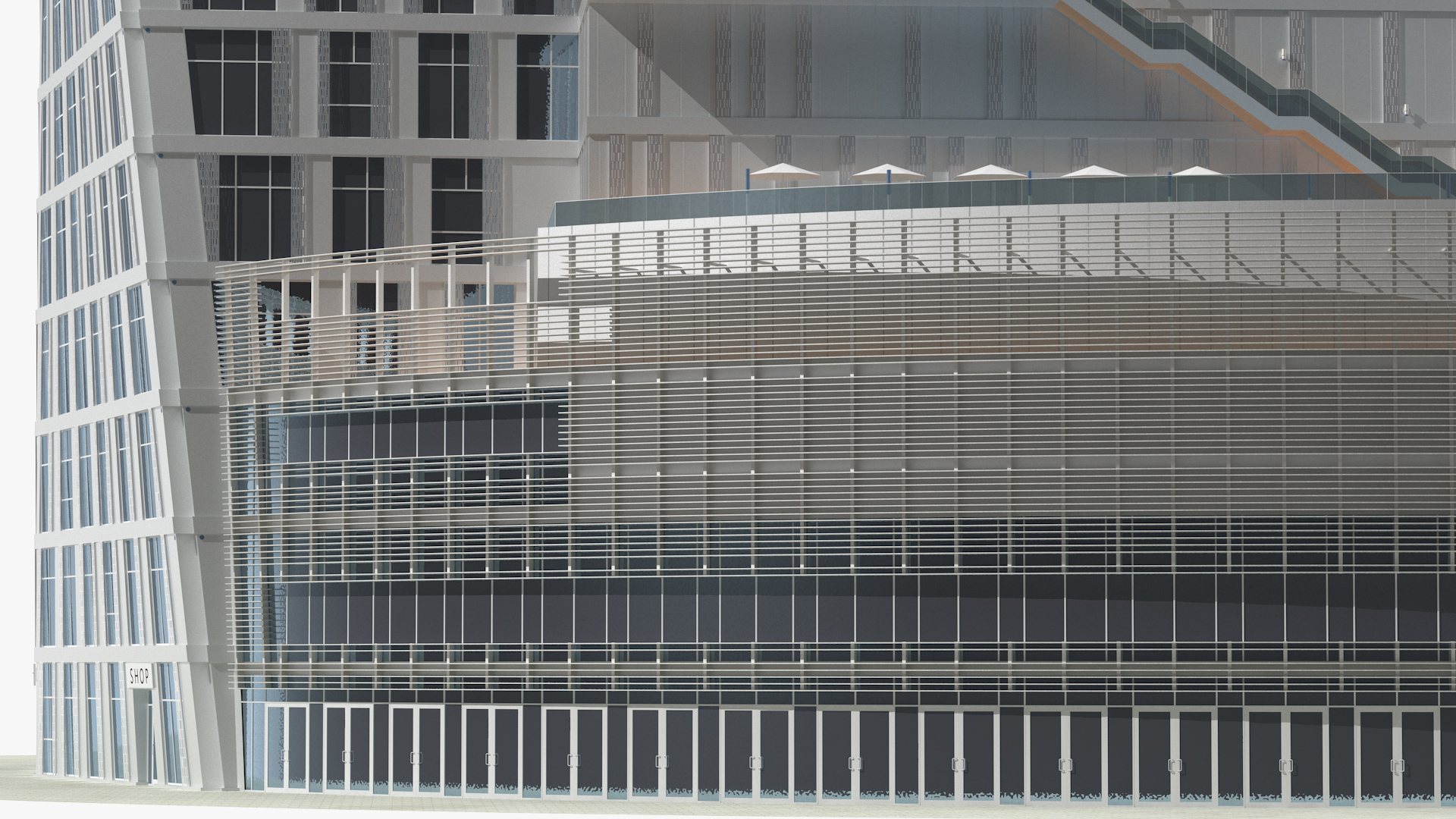 3D Twisted Skyscraper model