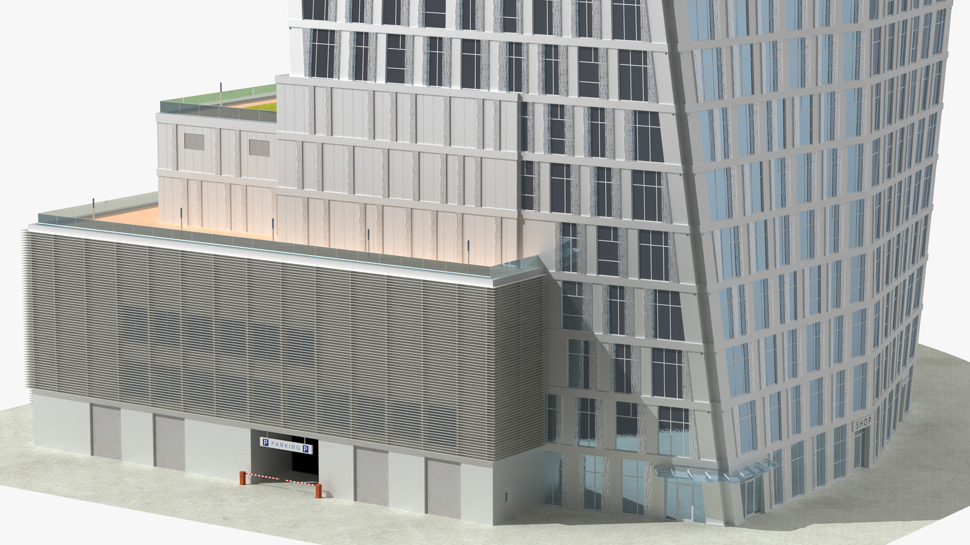 3D Twisted Skyscraper model