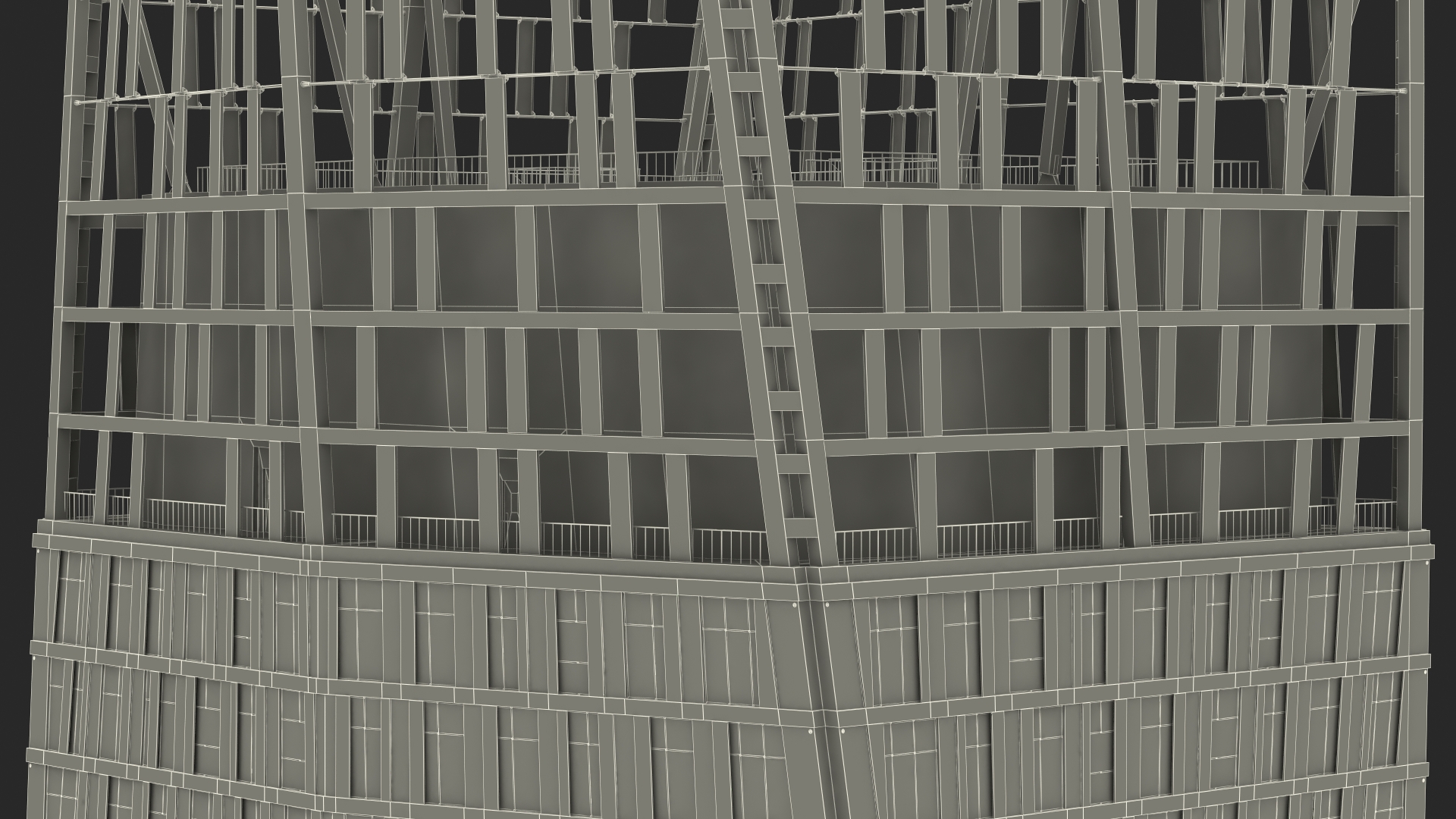3D Twisted Skyscraper model