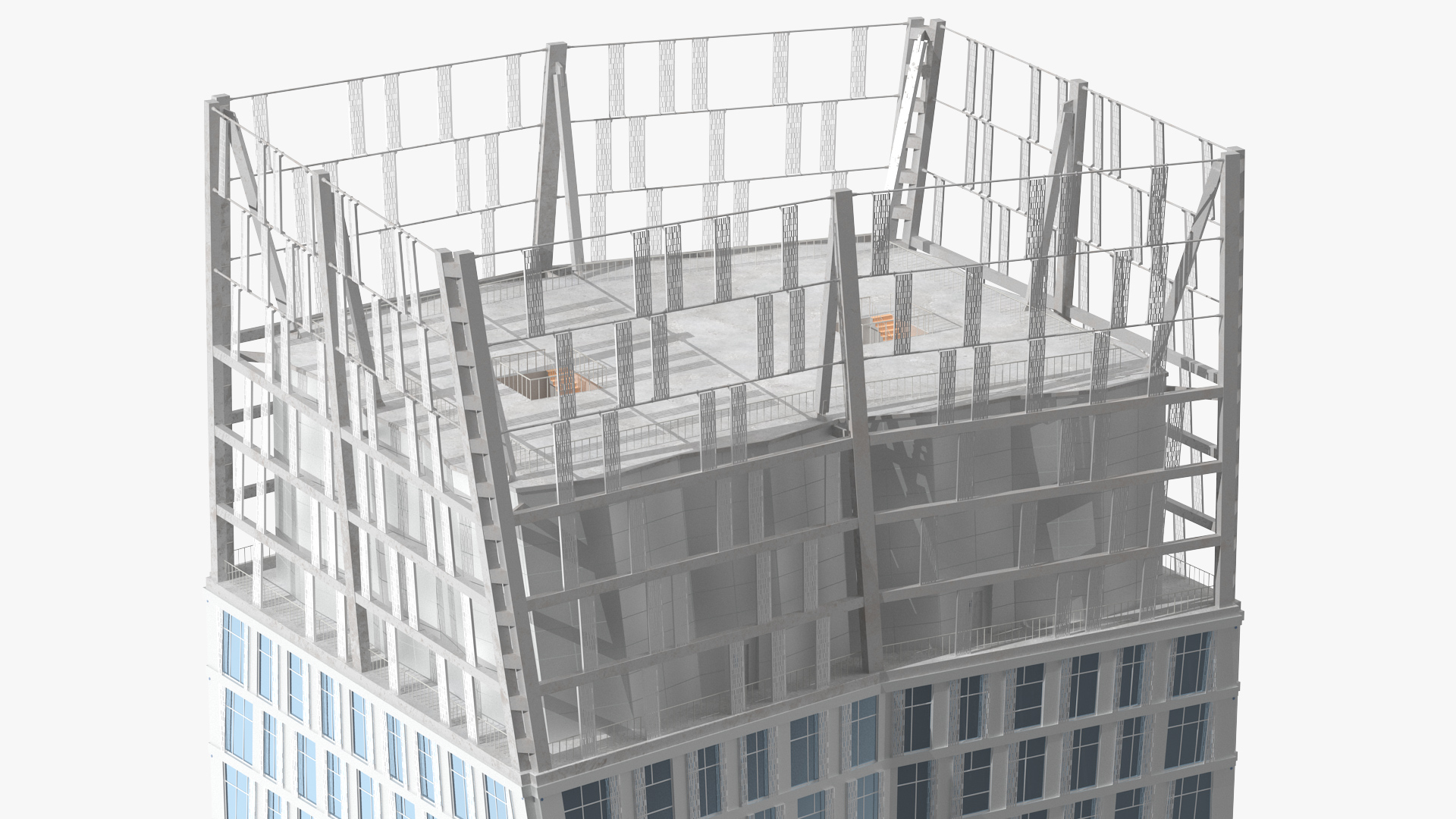 3D Twisted Skyscraper model