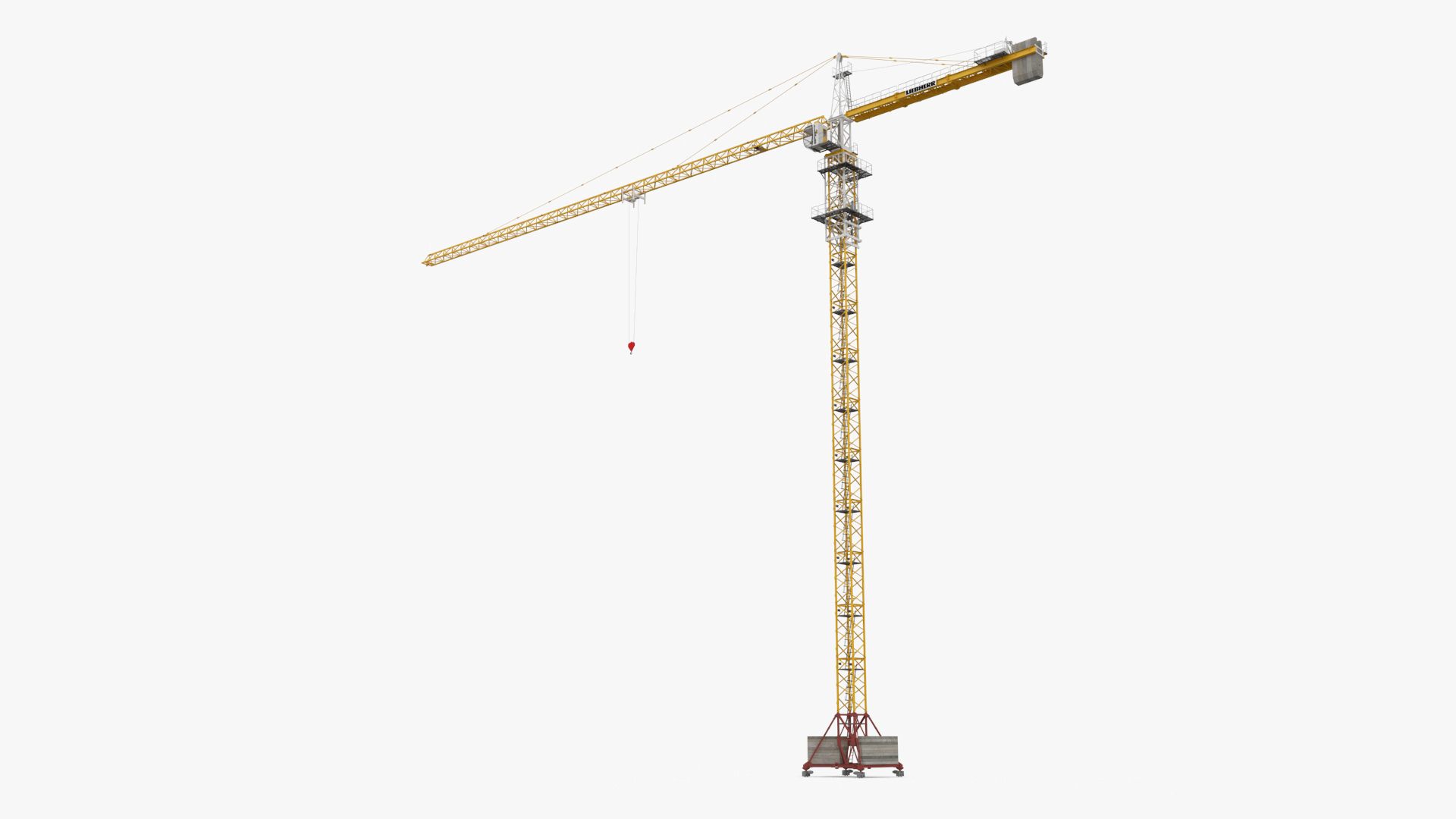 3D Construction Tower Crane Liebherr model