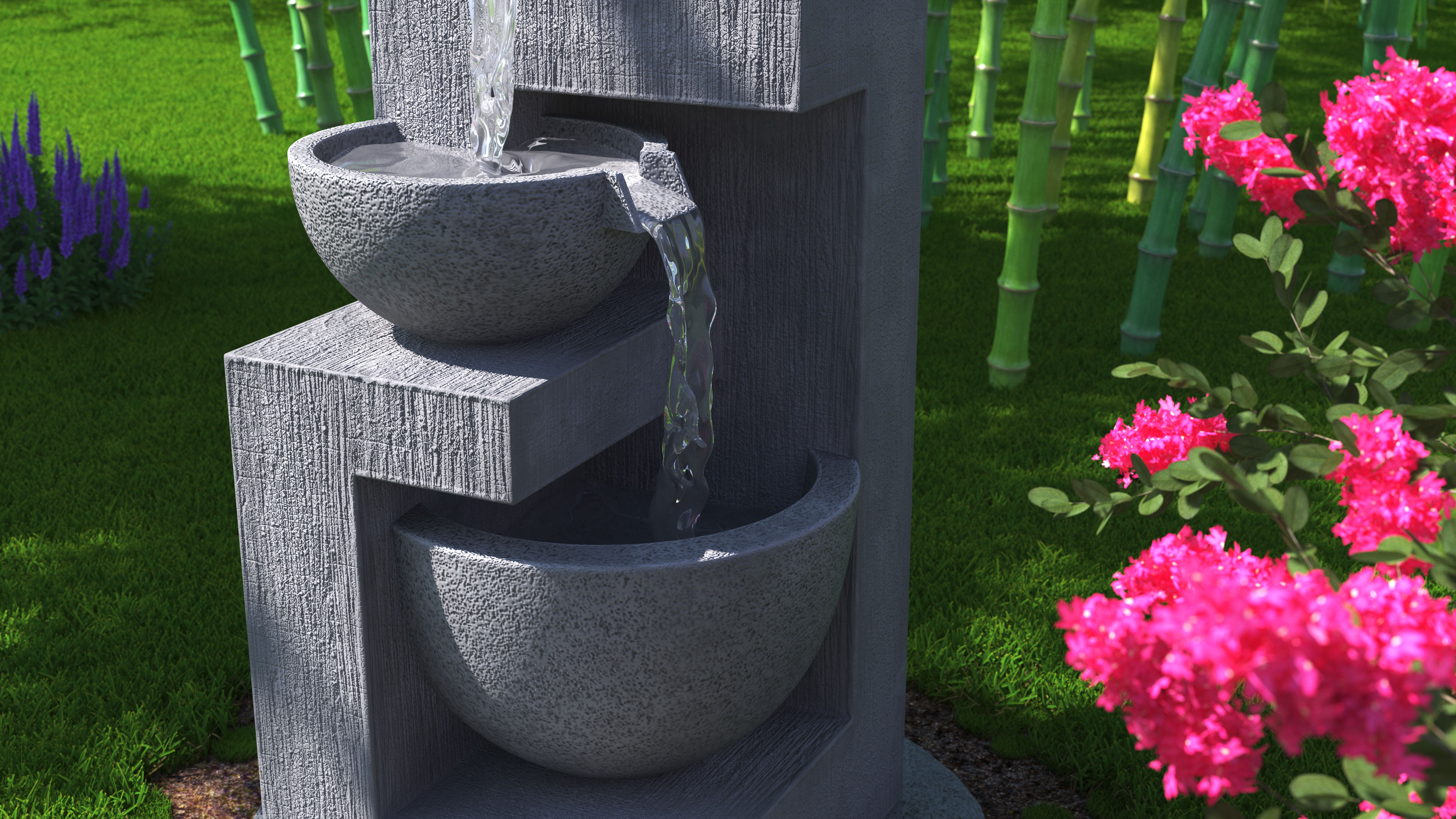 Three Tier Garden Fountain, view 10