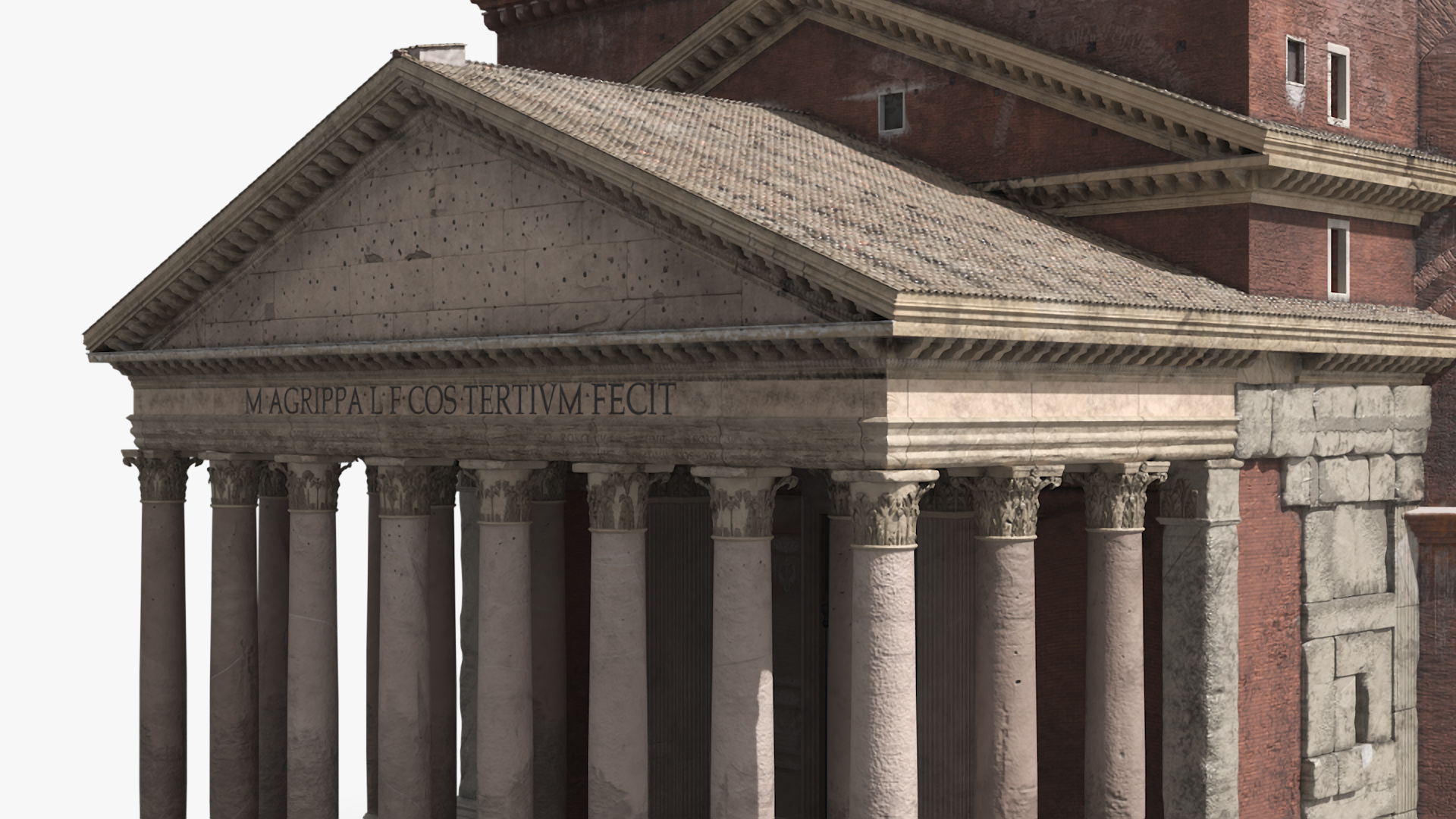 3D Ancient Roman Pantheon Building