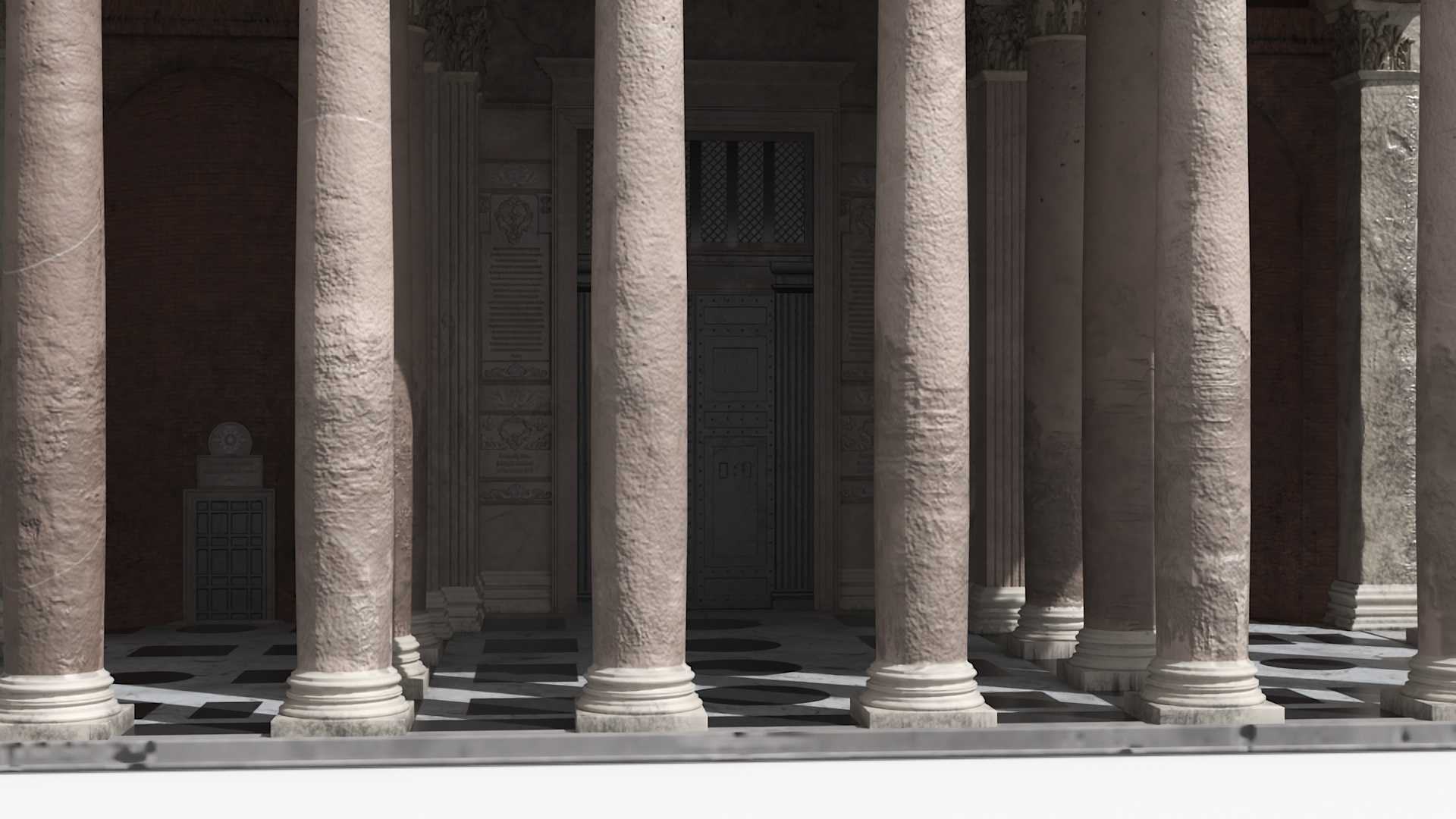 3D Ancient Roman Pantheon Building