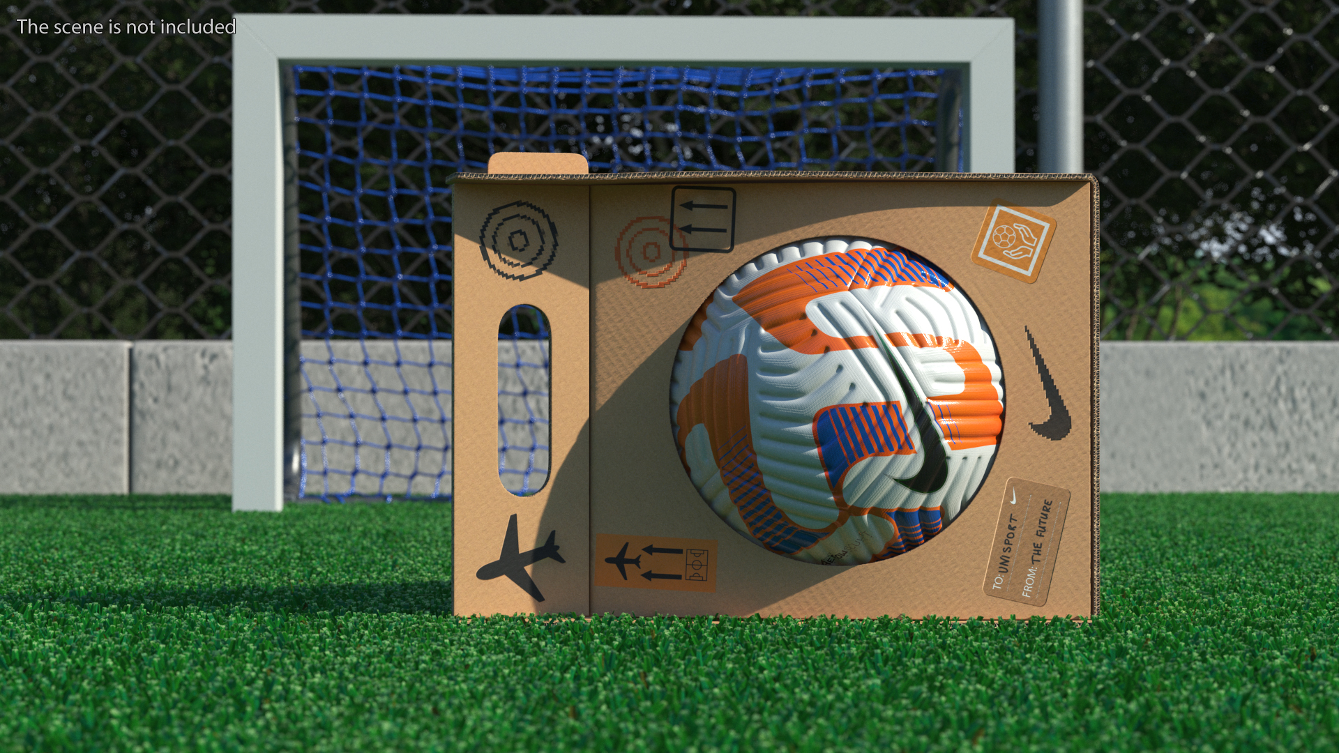 3D model Nike Premier League 2022-23 Flight Official Match Ball in Package
