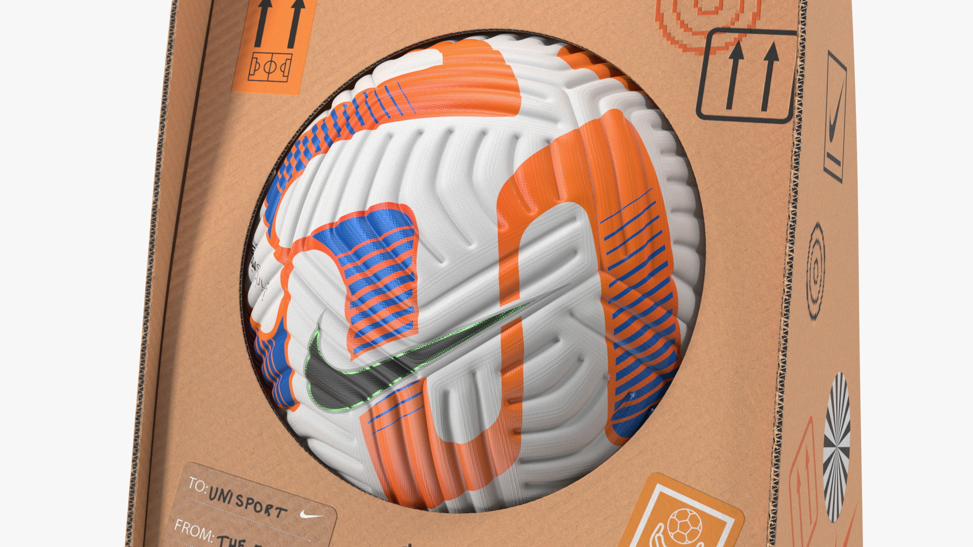 3D model Nike Premier League 2022-23 Flight Official Match Ball in Package