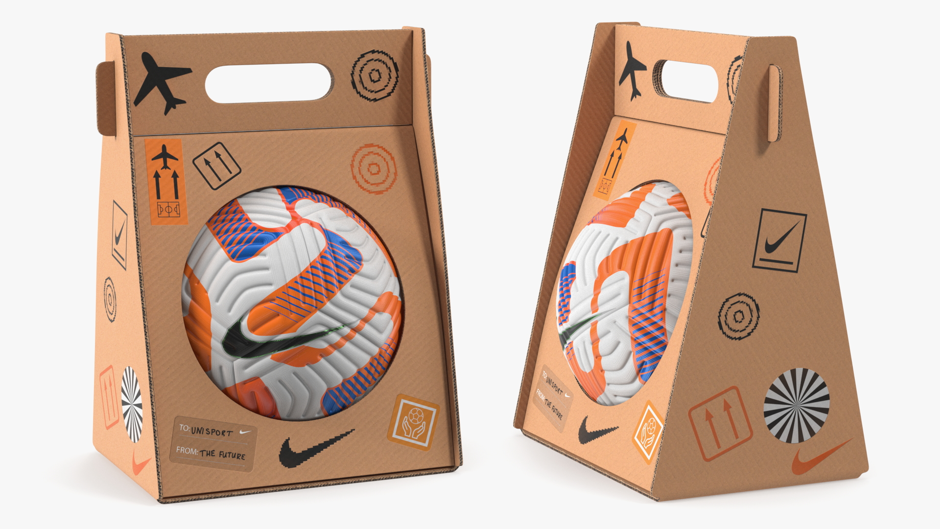 3D model Nike Premier League 2022-23 Flight Official Match Ball in Package